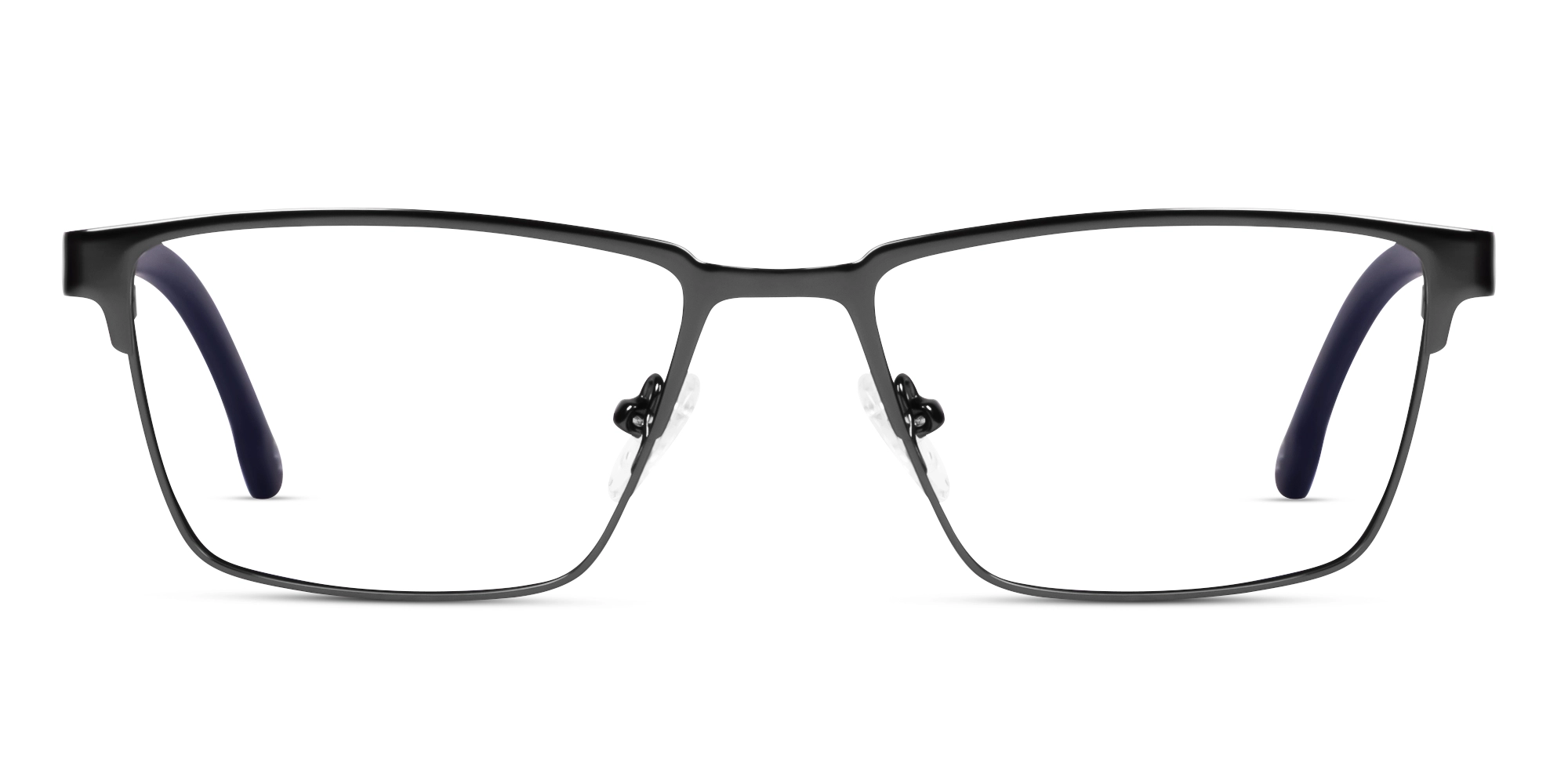 Rectangle Gunmetal Fullrim Metal Glasses-1 Rectangle Gunmetal Fullrim Metal Glasses-1