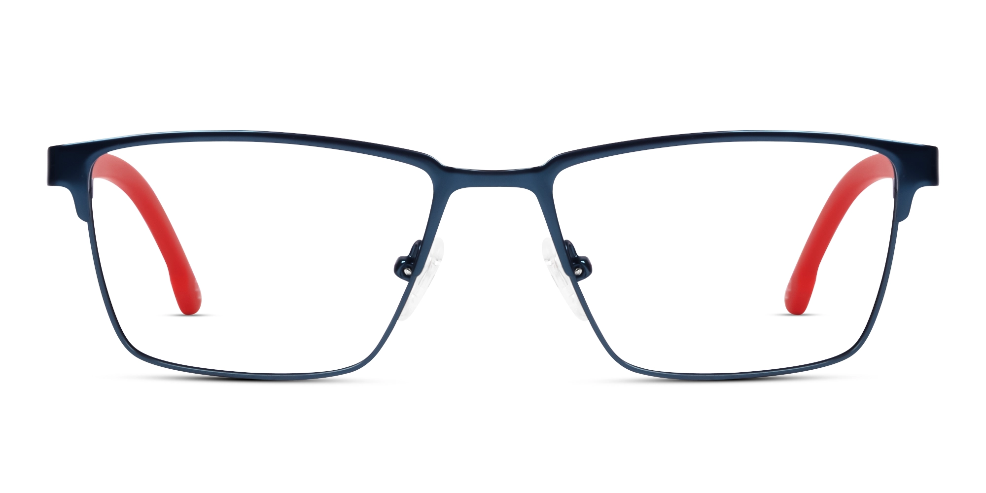 Rectangle Blue Fullrim Metal Glasses-1