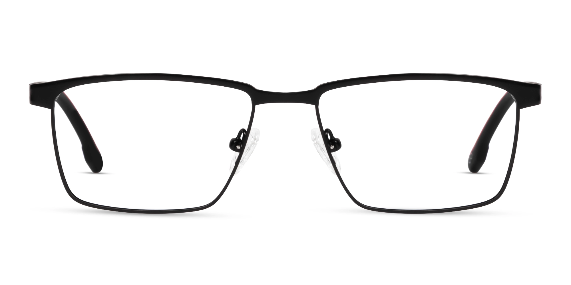 Black Metal Fullrim Rectangle Glasses Black Metal Fullrim Rectangle Glasses