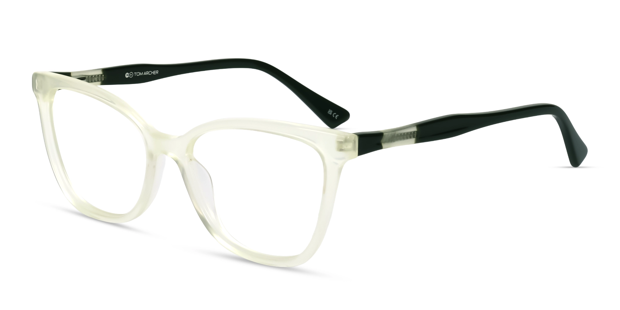Translucent White Cateye Glasses For Female-3 Translucent White Cateye Glasses For Female-3
