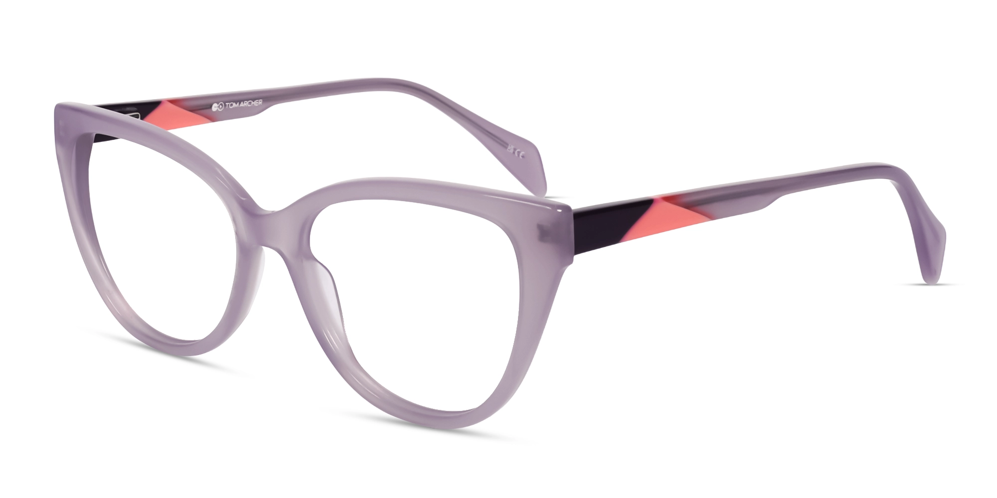 Translucent Wisteria Cateye Acetate Eyeglasses-3