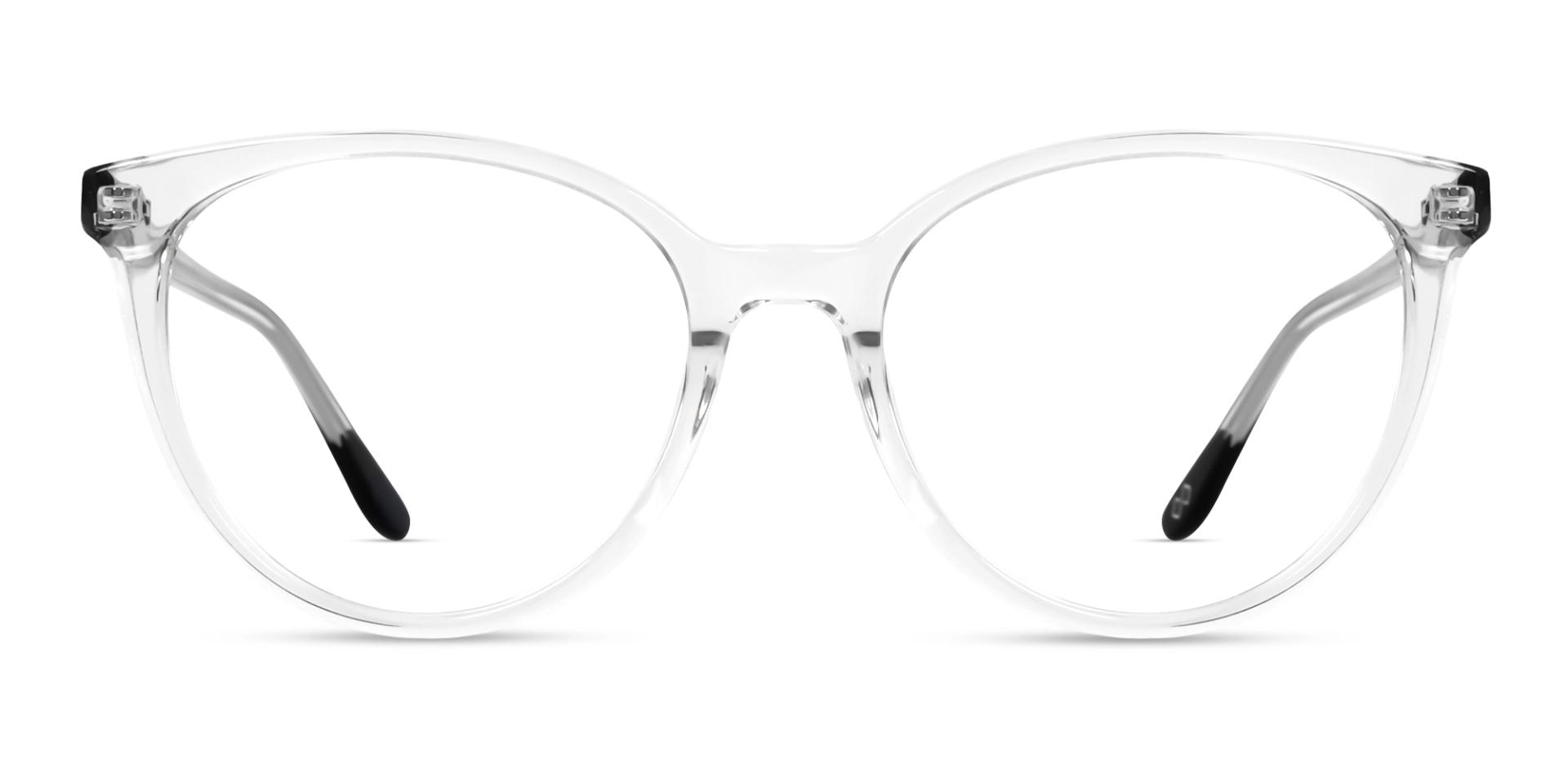 Crystal Clear Round Frame Acetate Glasses Crystal Clear Round Frame Acetate Glasses