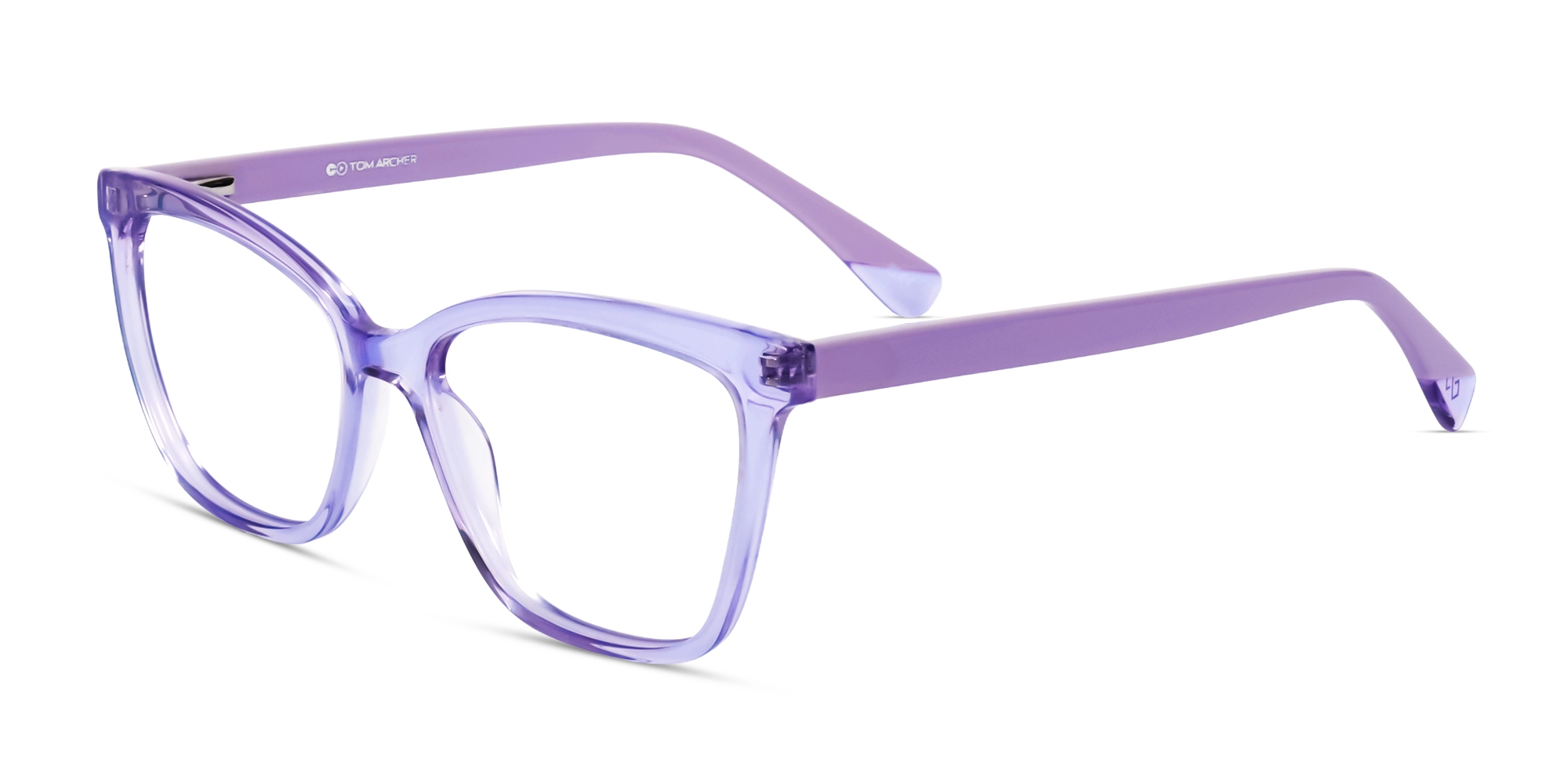 Crystal Lavendar Cateye Frame Acetate Glasses