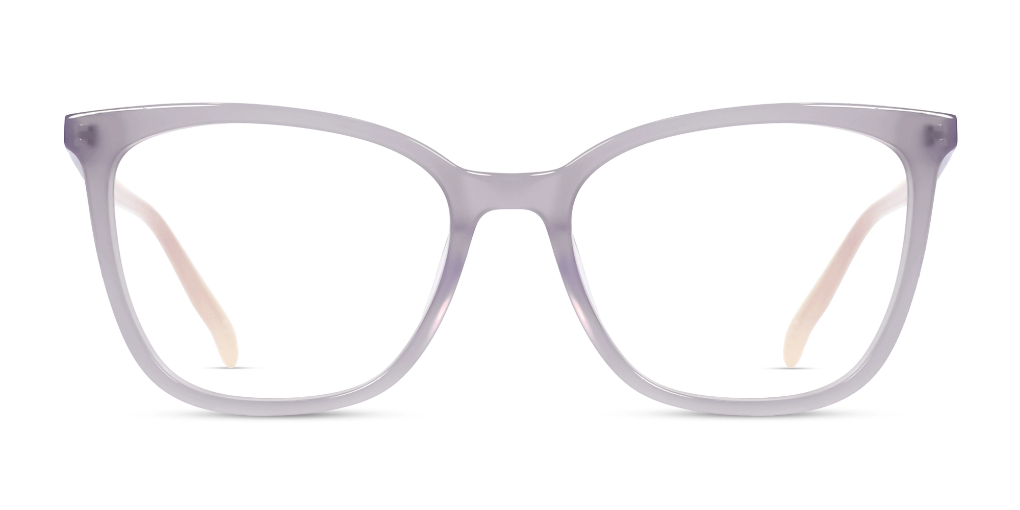 Light Lavender Square Fullrim Glasses