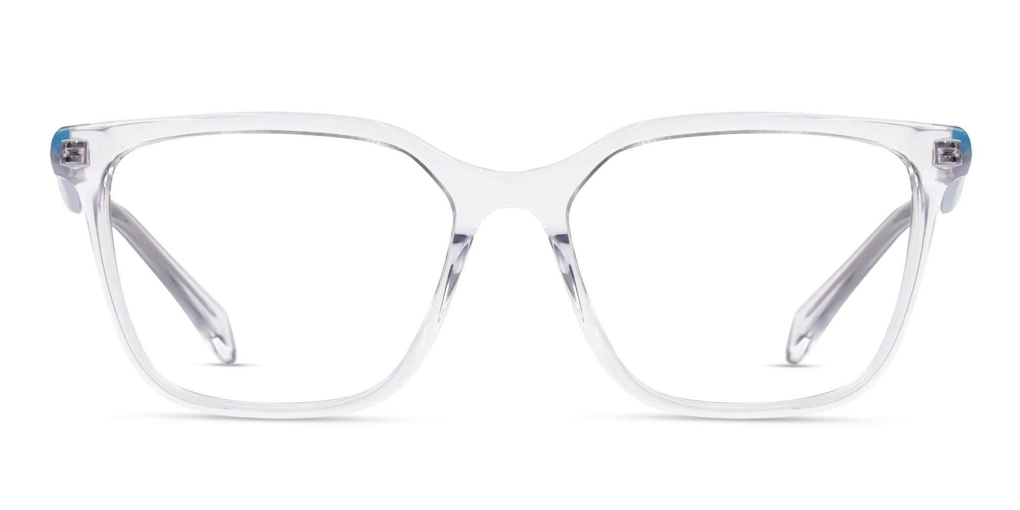 Transparent Medium Acetate Full-Rim Rectangular Glasses