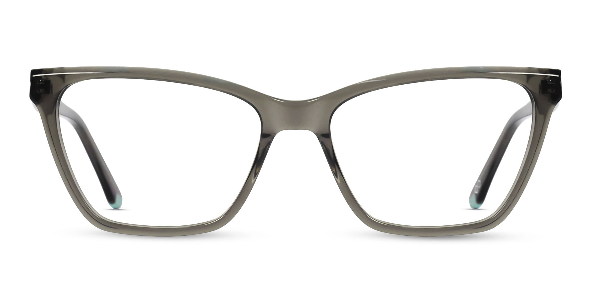 Crystal Green Rectangular Full-Rim Medium Glasses Crystal Green Rectangular Full-Rim Medium Glasses