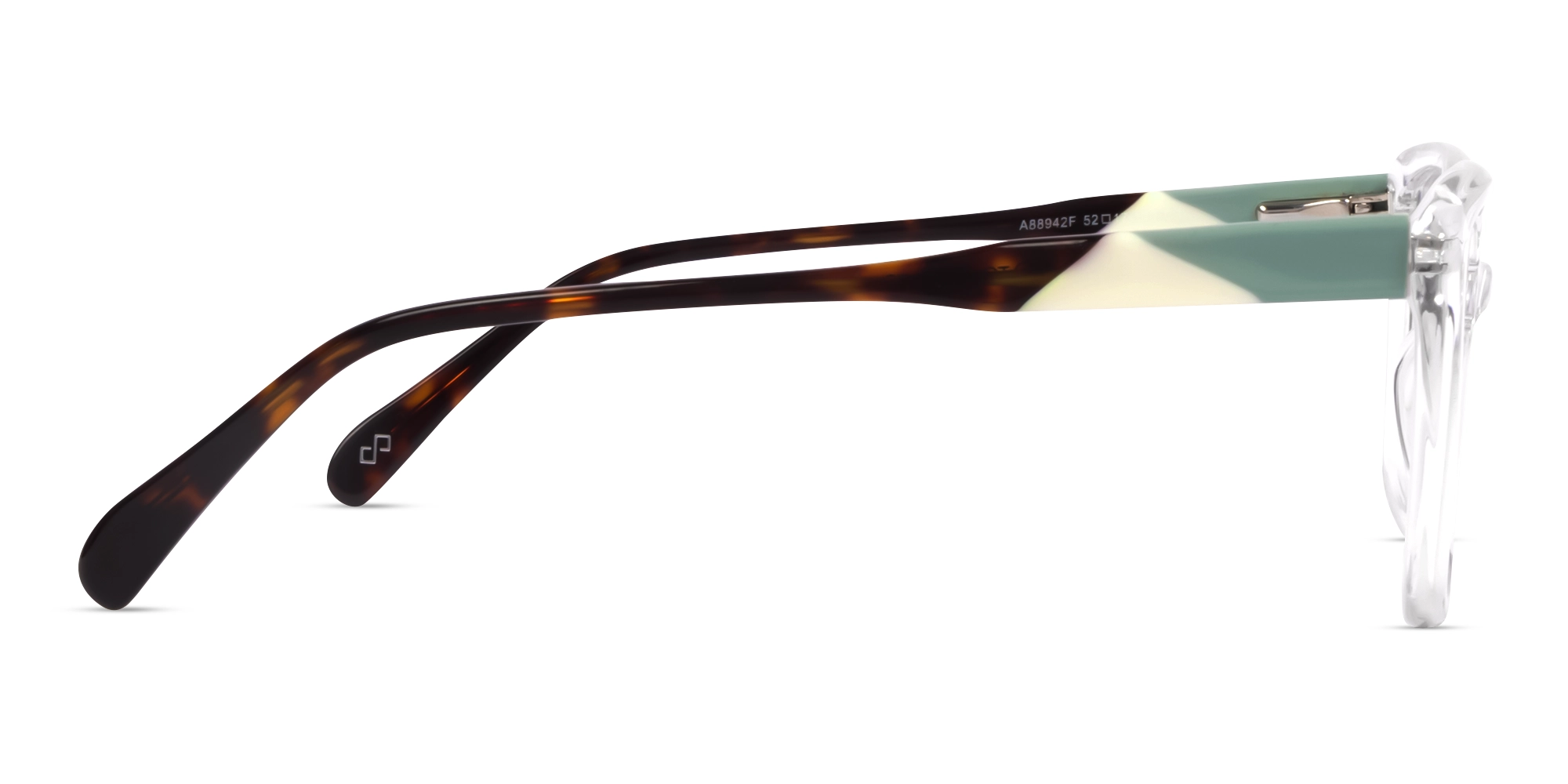 Crystal Clear Square Full-Rim Acetate Glasses-4