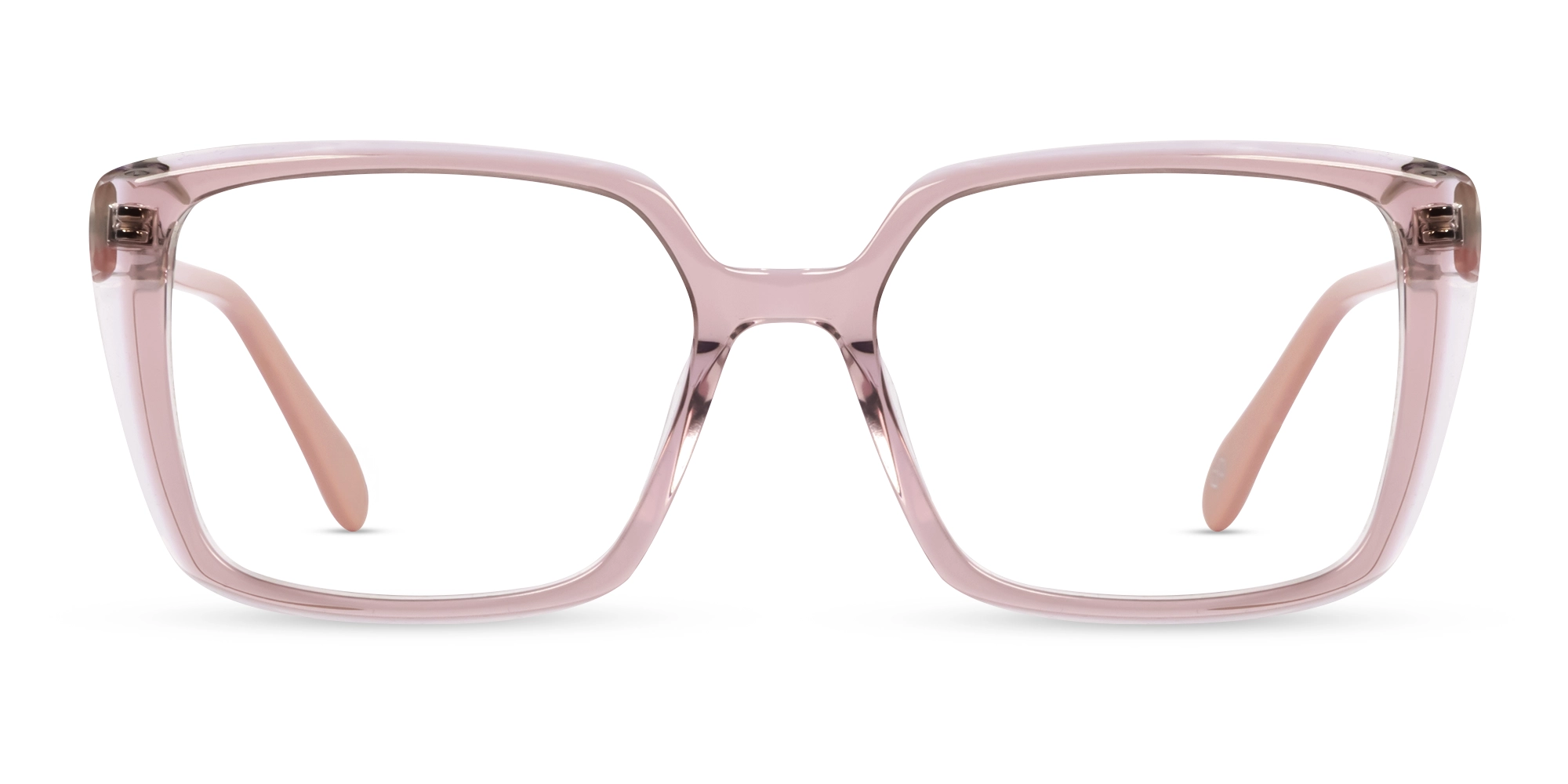 Crystal Pink Square Fullrim Glasses-1