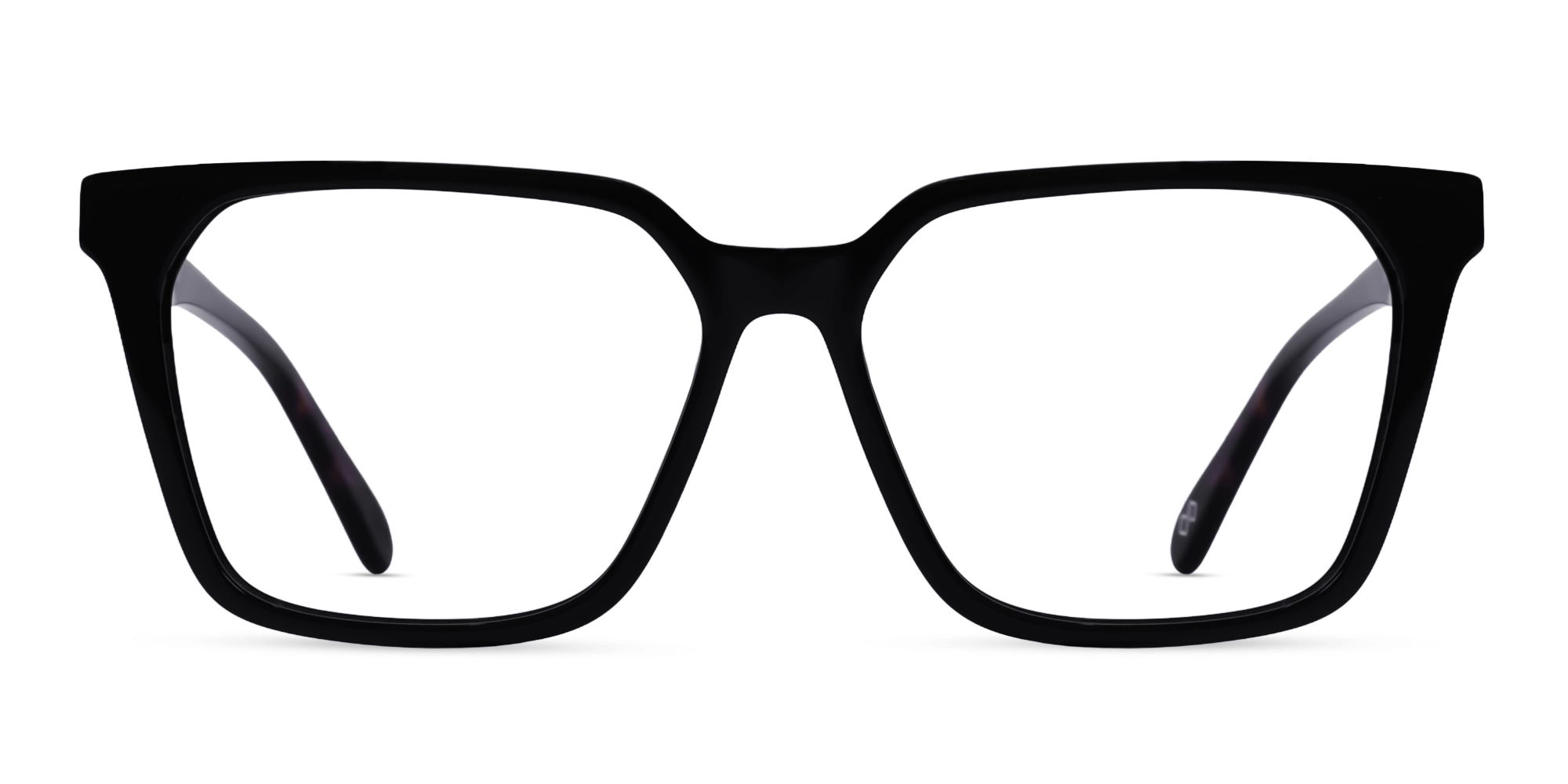Black Tortoise Square Medium Unisex Acetate Glasses Black Tortoise Square Medium Unisex Acetate Glasses
