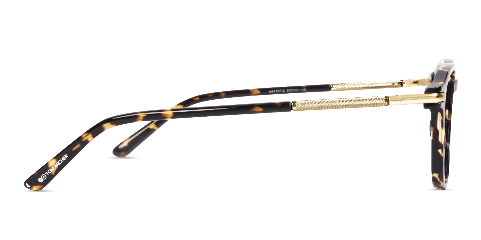 Tortoise Round Keyhole Bridge Fullrim Glasses-3