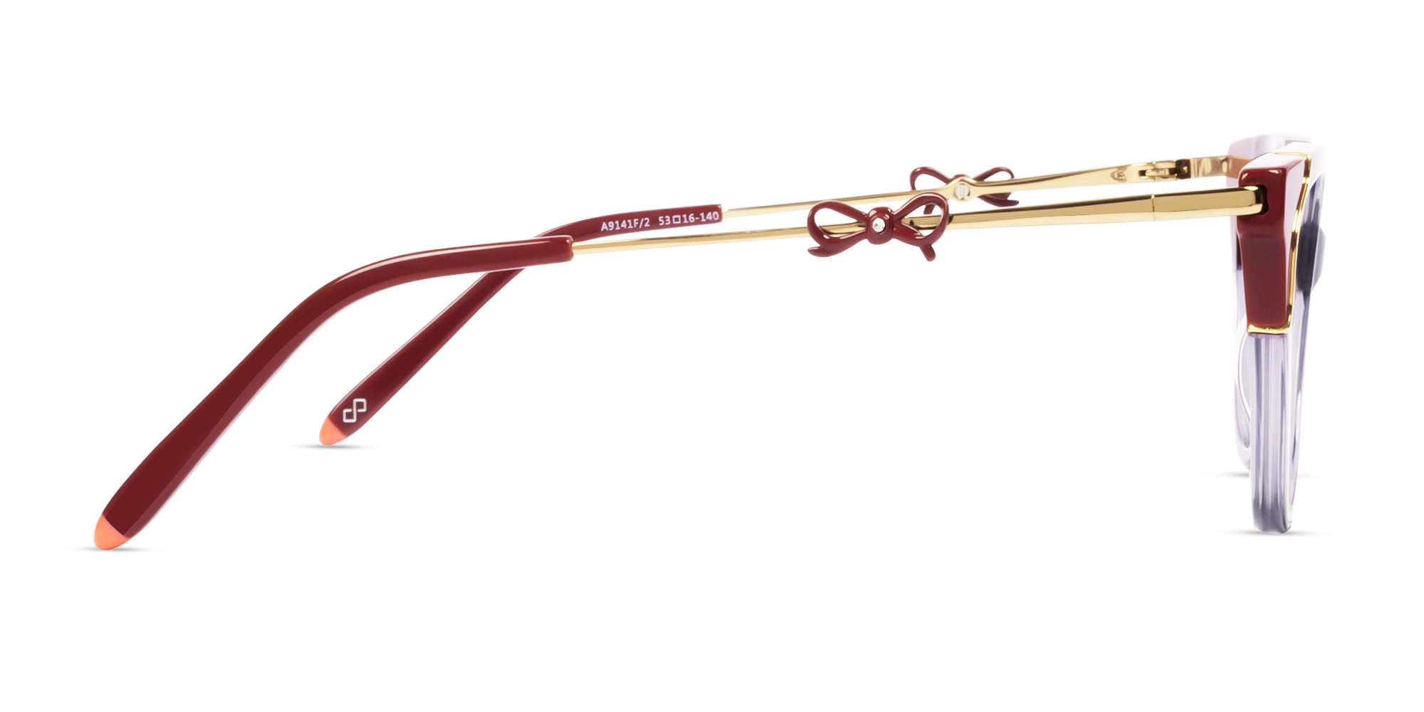 Crystal Grey Cateye Fullrim Acetate Glasses-4