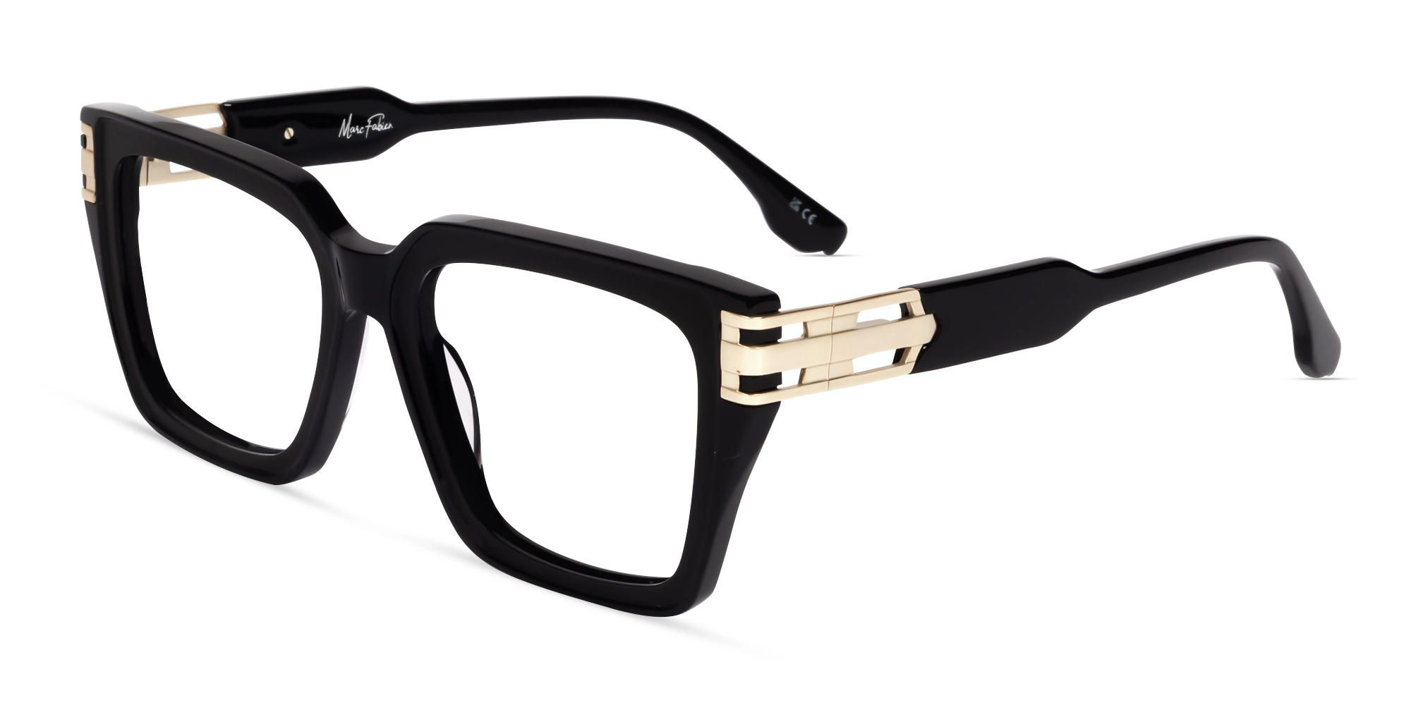 Black Square Full-Rim Acetate Glasses-2 Black Square Full-Rim Acetate Glasses-2
