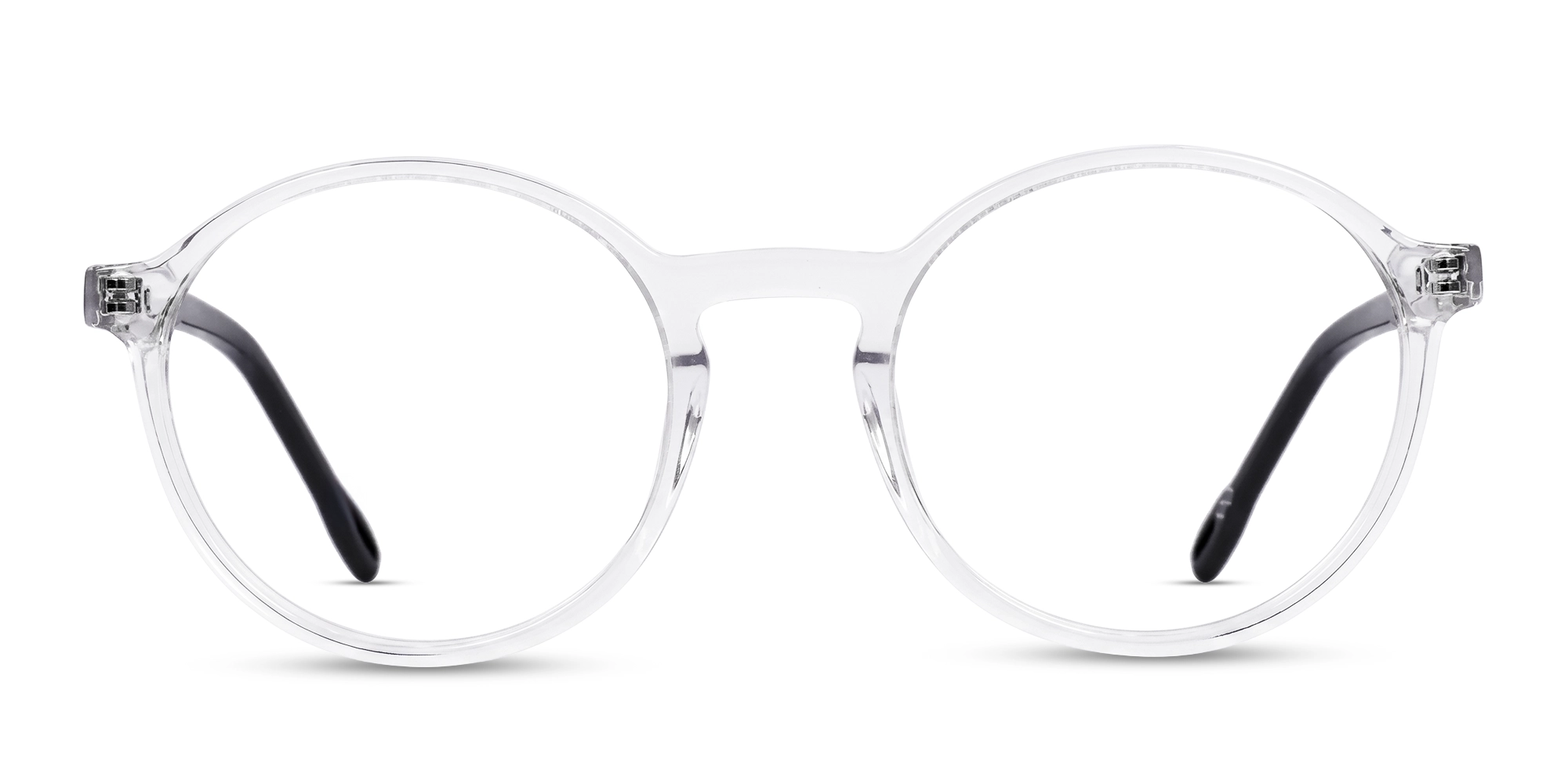 Crystal Clear Round Keyhole Bridge Glasses-1 Crystal Clear Round Keyhole Bridge Glasses-1