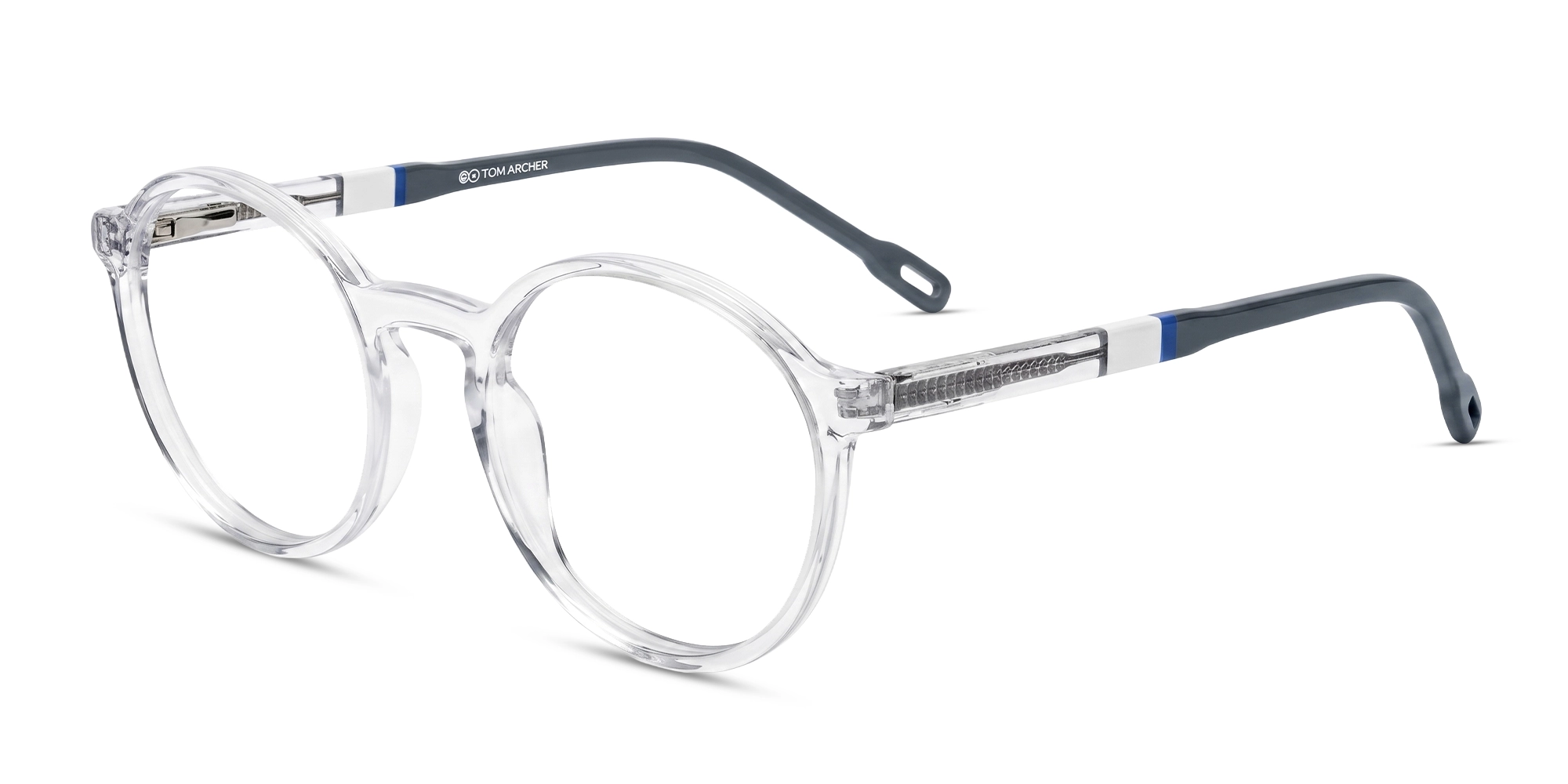 Crystal Clear Round Keyhole Bridge Glasses-3 Crystal Clear Round Keyhole Bridge Glasses-3