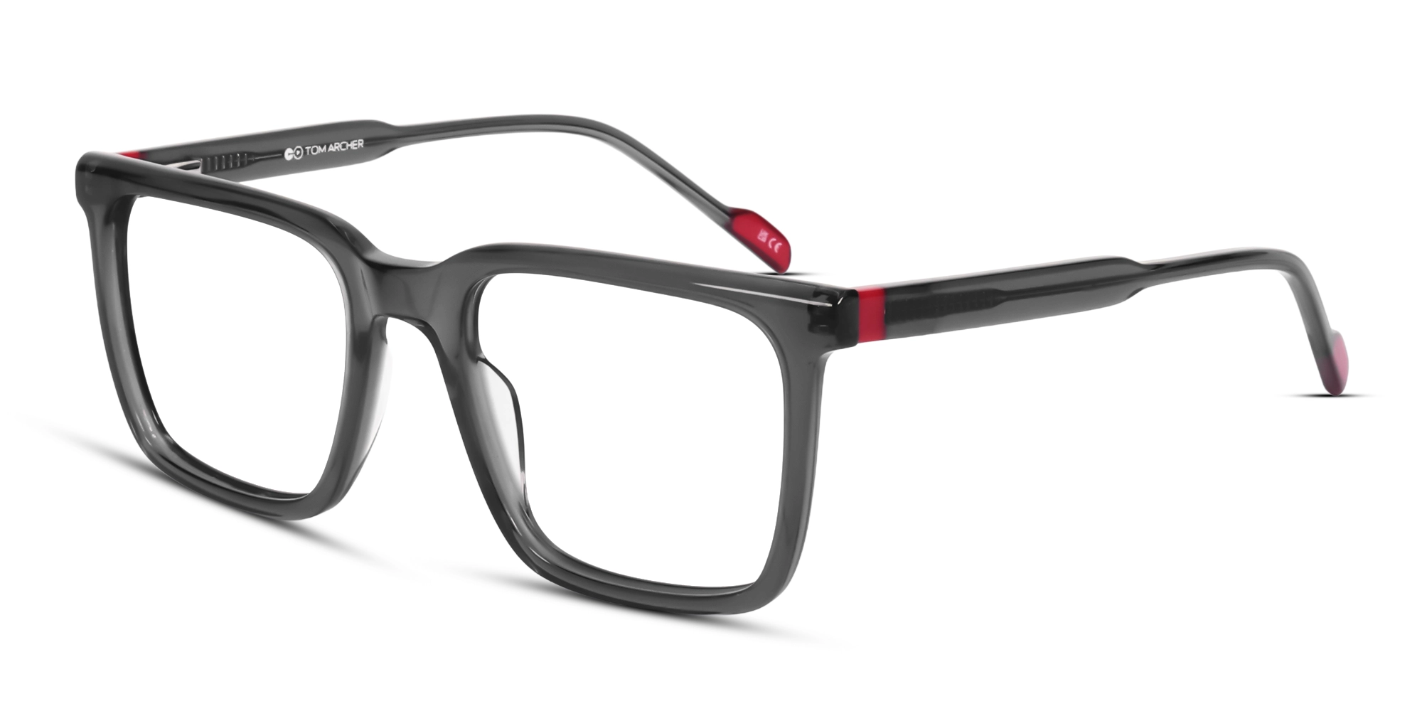 Crystal Charcoal Grey Spring Hinge Unisex Square Frames-3 Crystal Charcoal Grey Spring Hinge Unisex Square Frames-3
