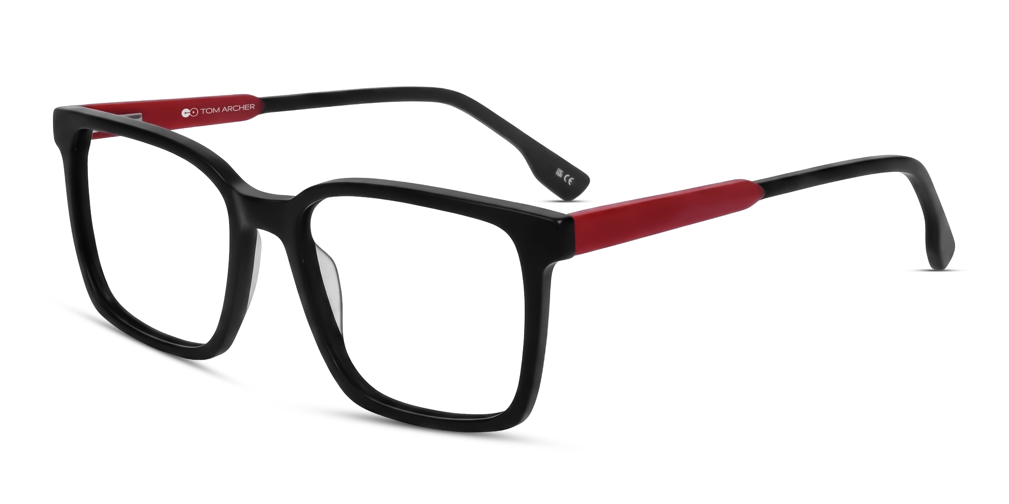 Matte Black Square Medium Acetate Glasses for Men & Women-3 Matte Black Square Medium Acetate Glasses for Men & Women-3