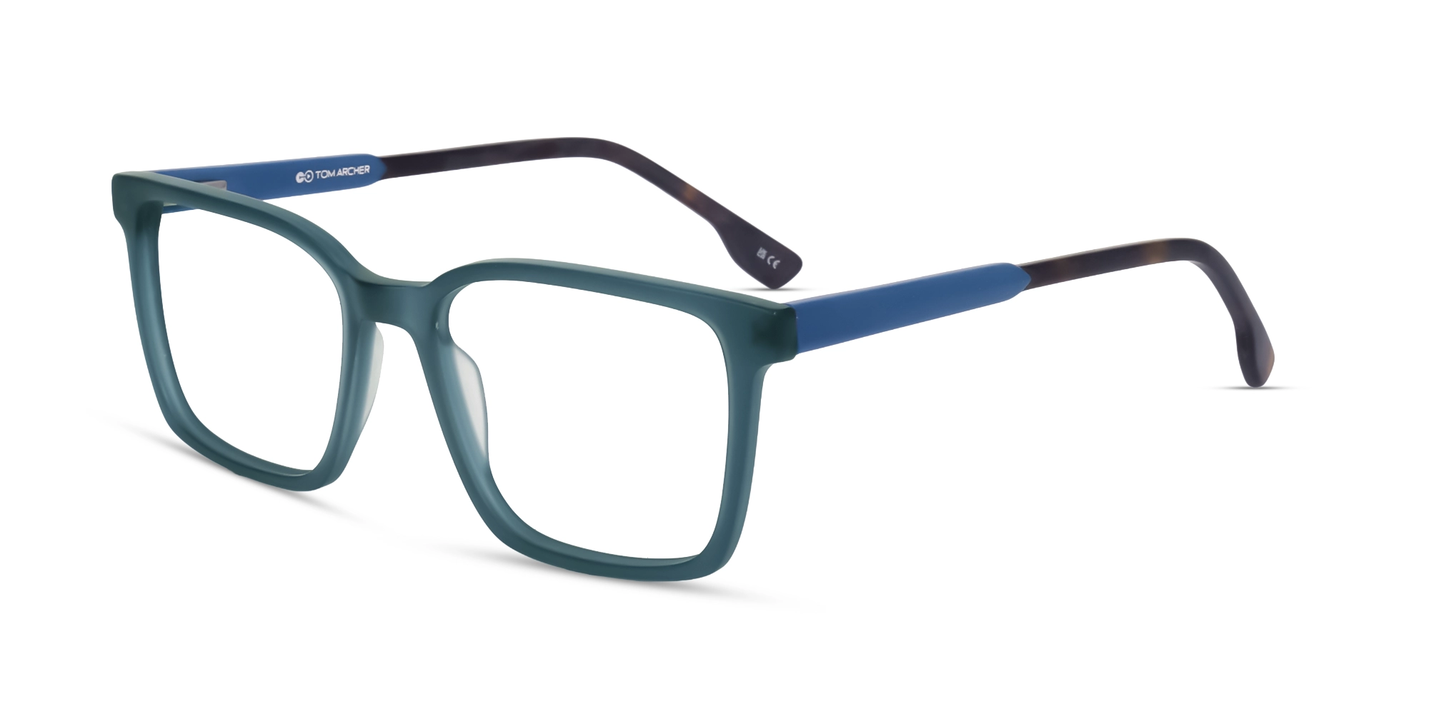 Matte Slate Grey Square Medium Acetate Unisex Glasses-3 Matte Slate Grey Square Medium Acetate Unisex Glasses-3