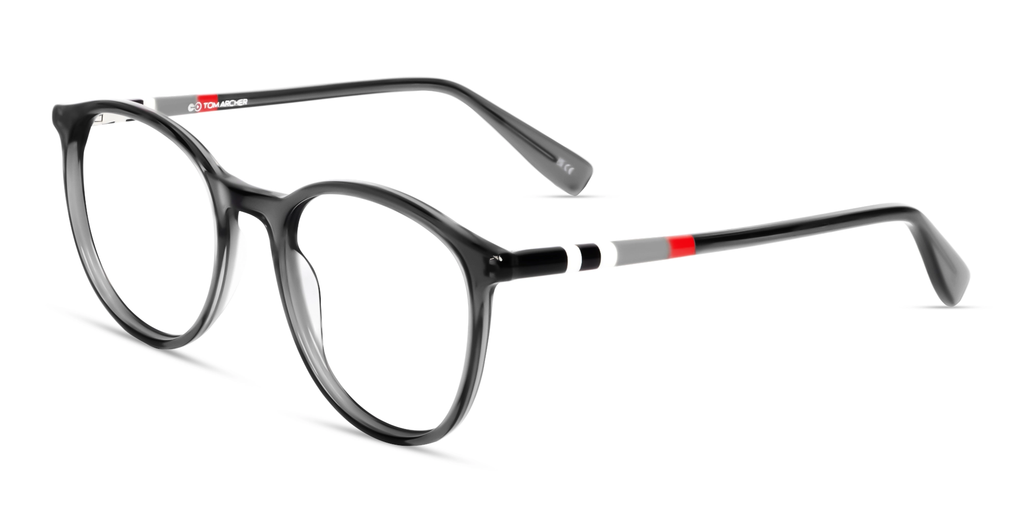 Crystal Grey Round Fullrim Glasses-3 Crystal Grey Round Fullrim Glasses-3
