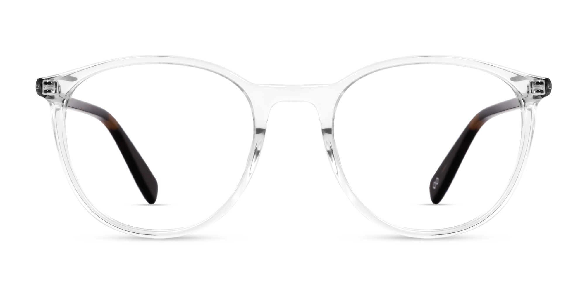Crystal Clear Round Fullrim Acetate Glasses-1