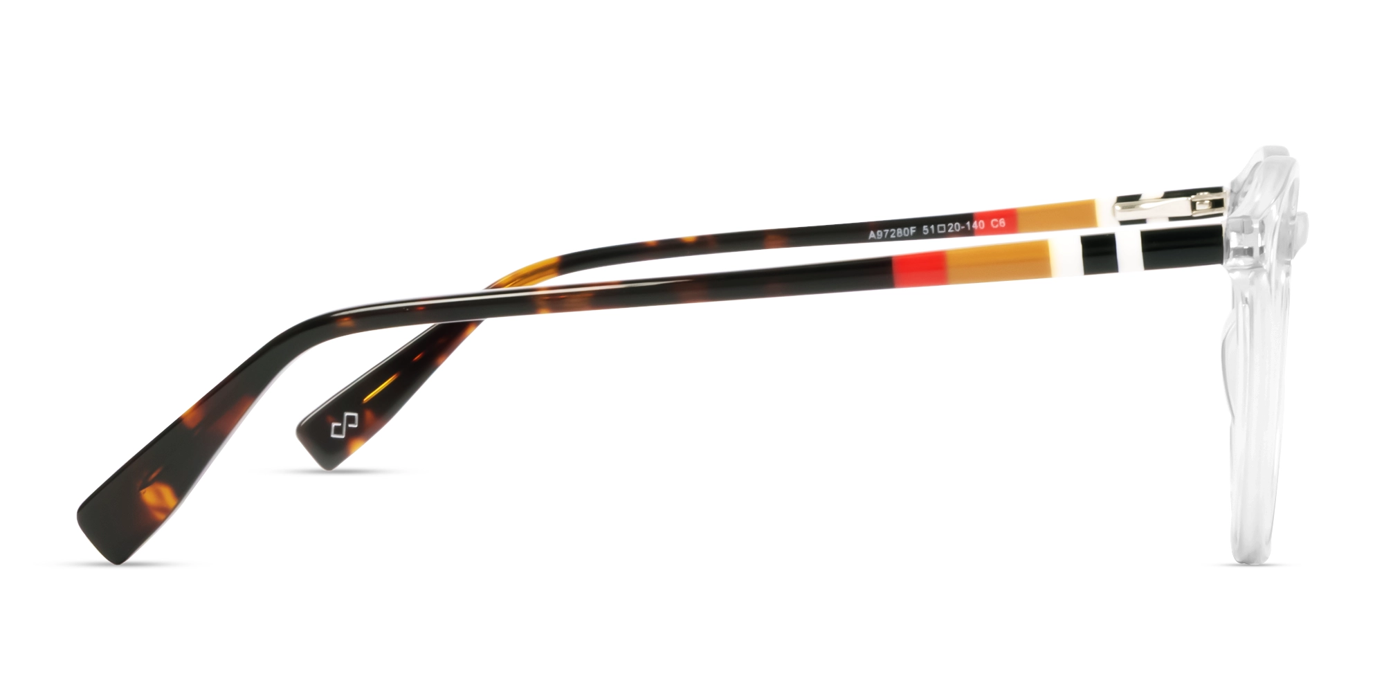 Crystal Clear Round Fullrim Acetate Glasses-4