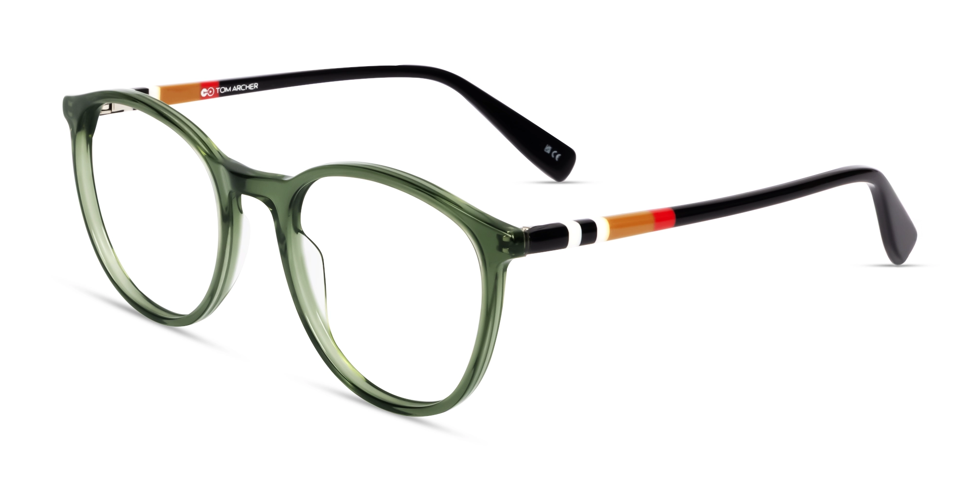 Gin Green Round Fullrim Acetate Glasses-3
