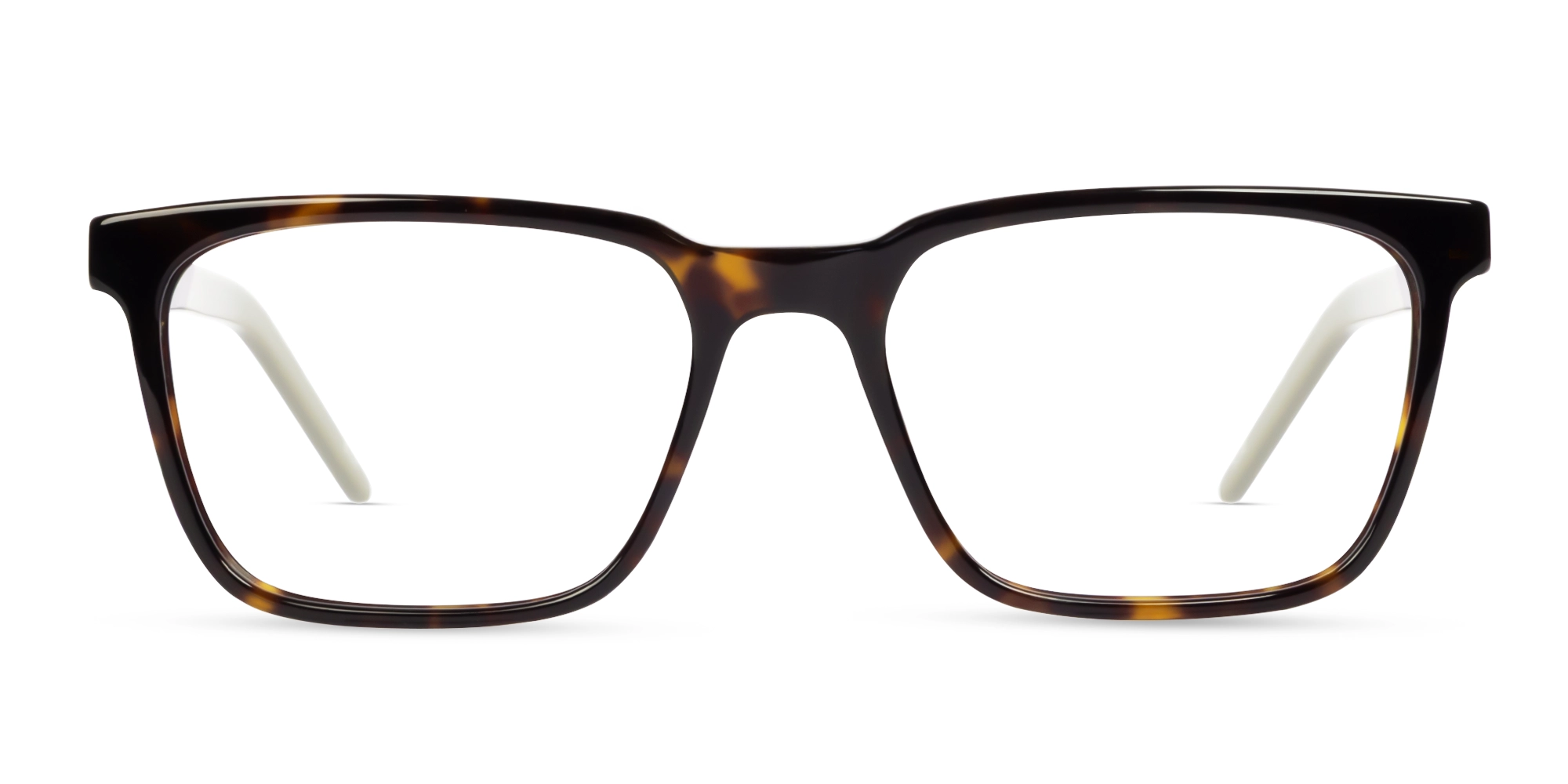 Dark Tortoise Rectangle Full-rim Glasses-1