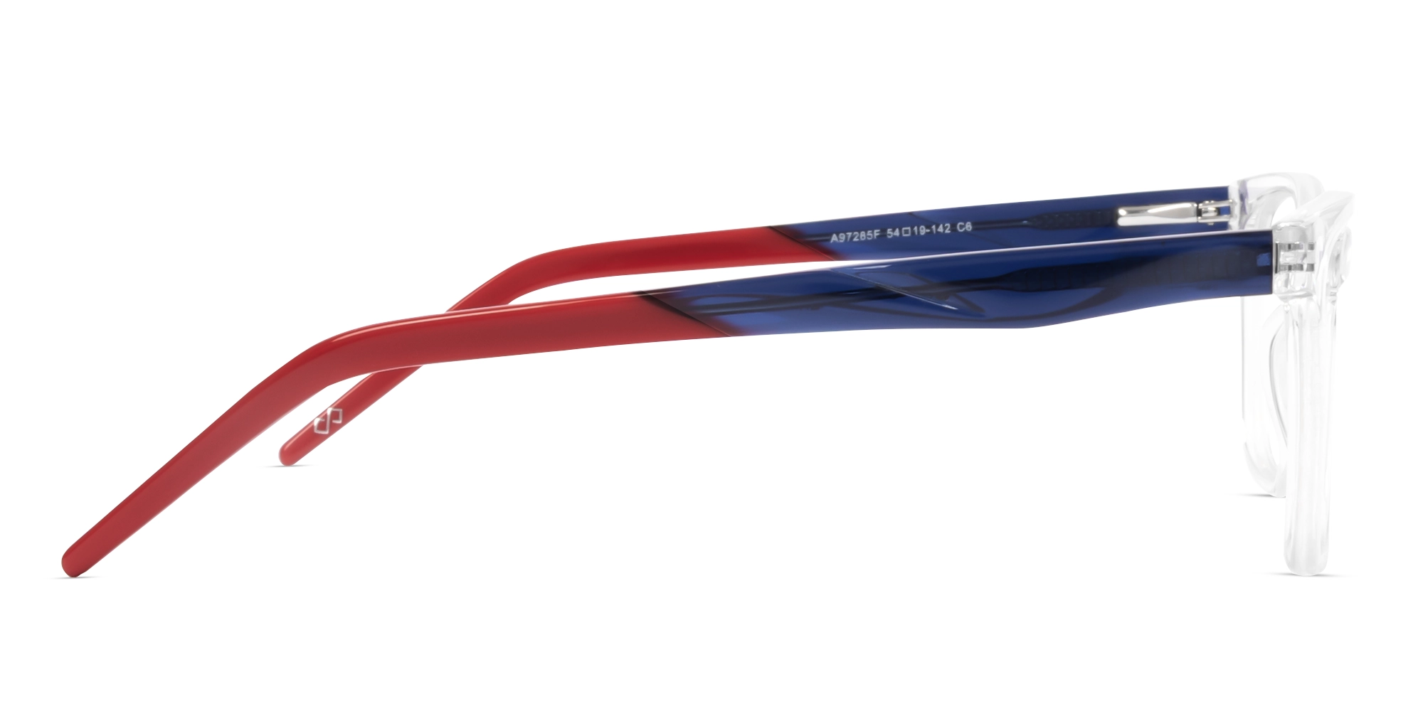 Crystal Clear Rectangle Full-rim Glasses-3