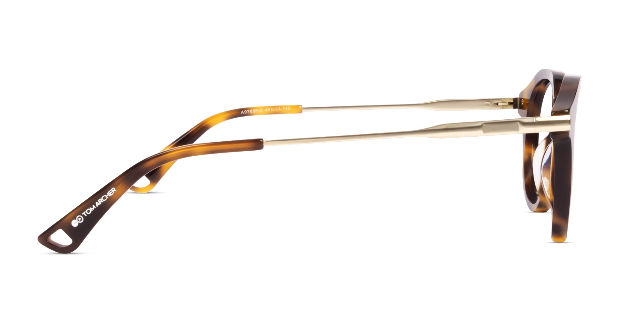 Round Honey Tortoise Keyhole Bridge Glasses-4