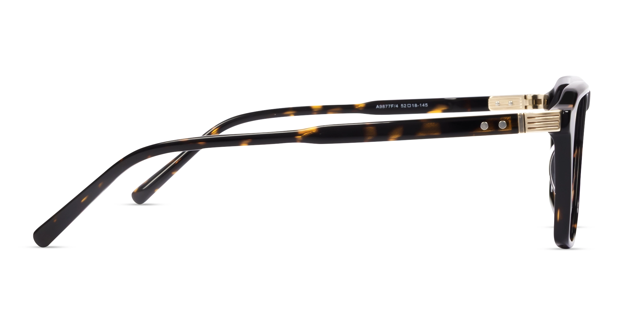 Dark Tortoise Pilot Flat Top Full-Rim Glasses-4