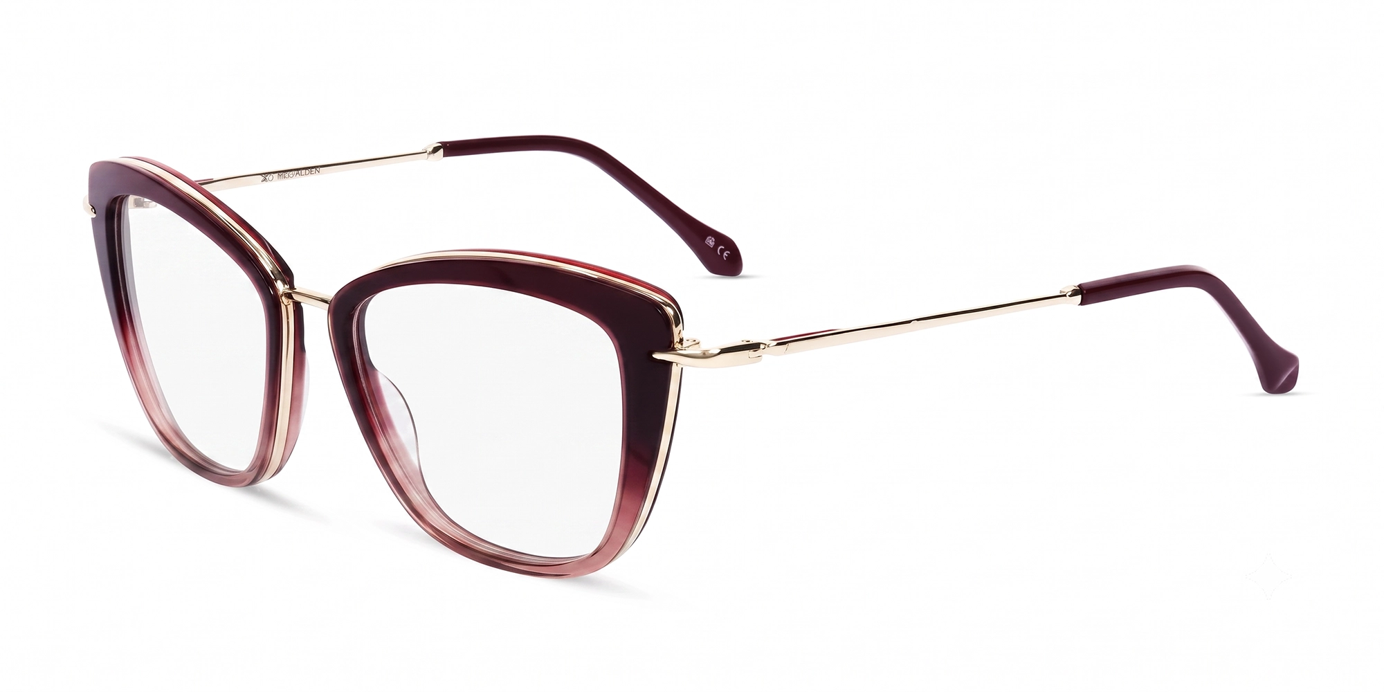 Dark Maroon Designer Full Rim Cat Eye Glasses-3 Dark Maroon Designer Full Rim Cat Eye Glasses-3