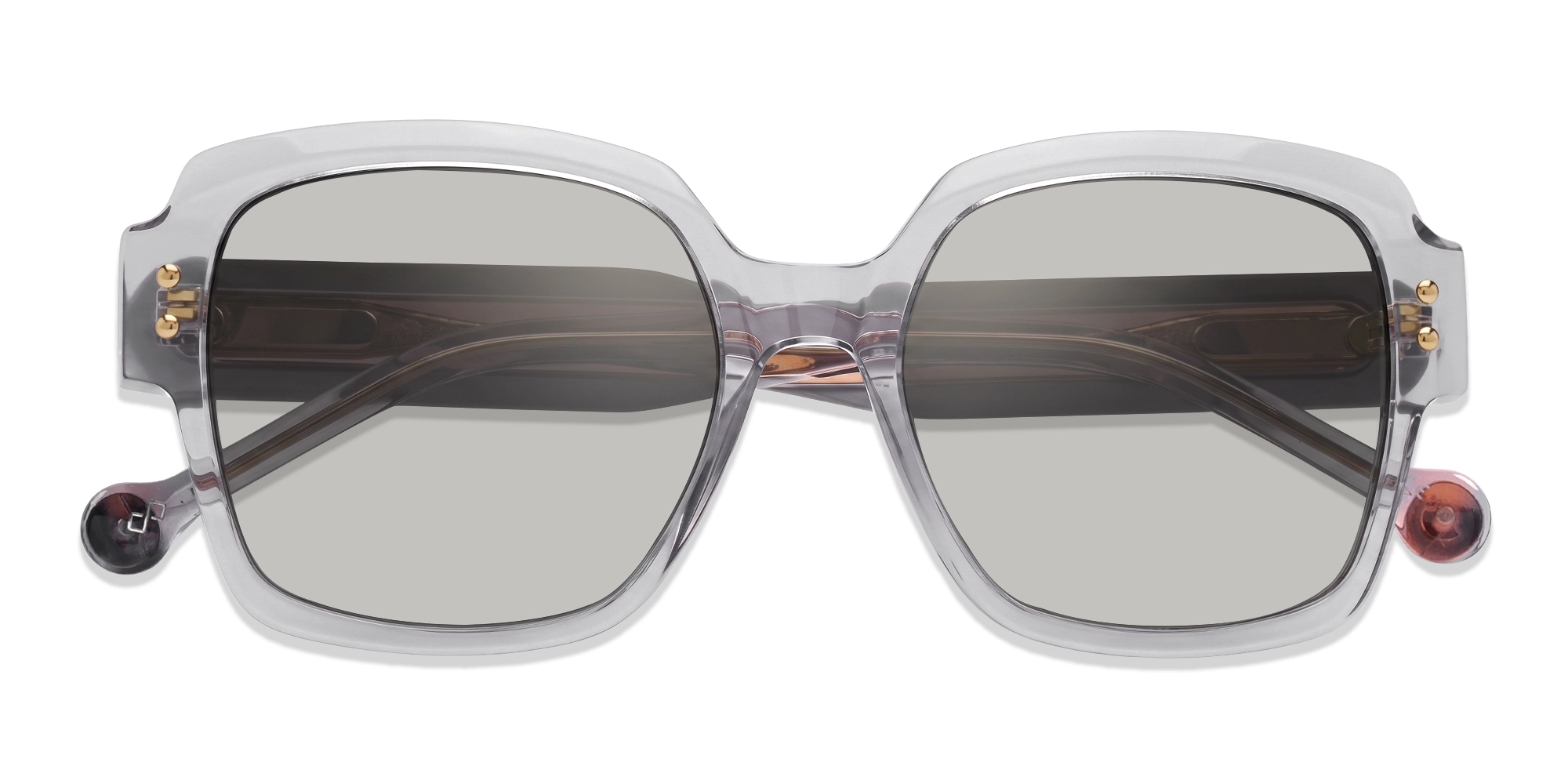 Crystal Grey Square Frame With Sillver Mirror Tints-6
