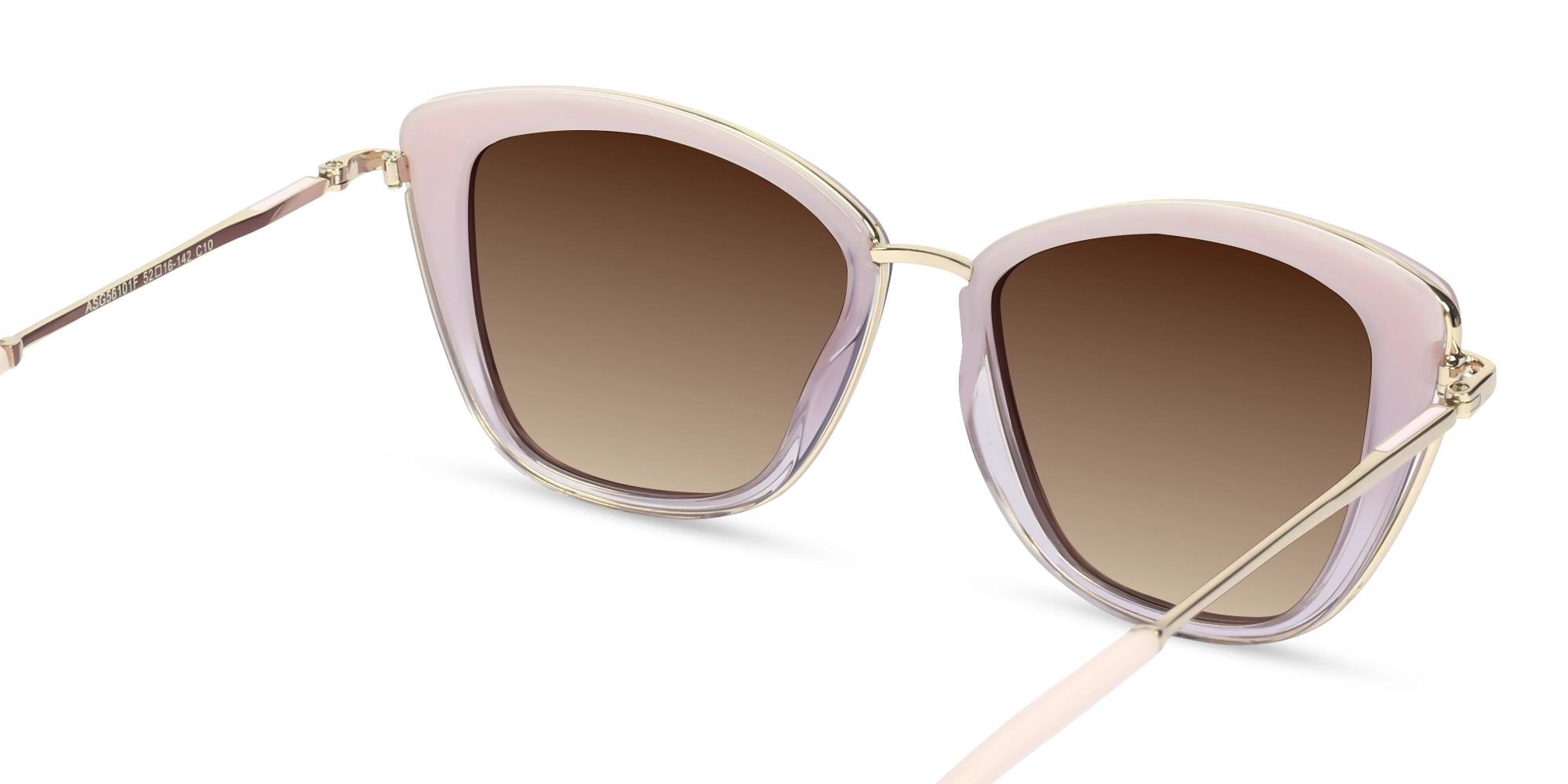 Baby Pink Ombre Frame With Brown Tint Sunglasses-5