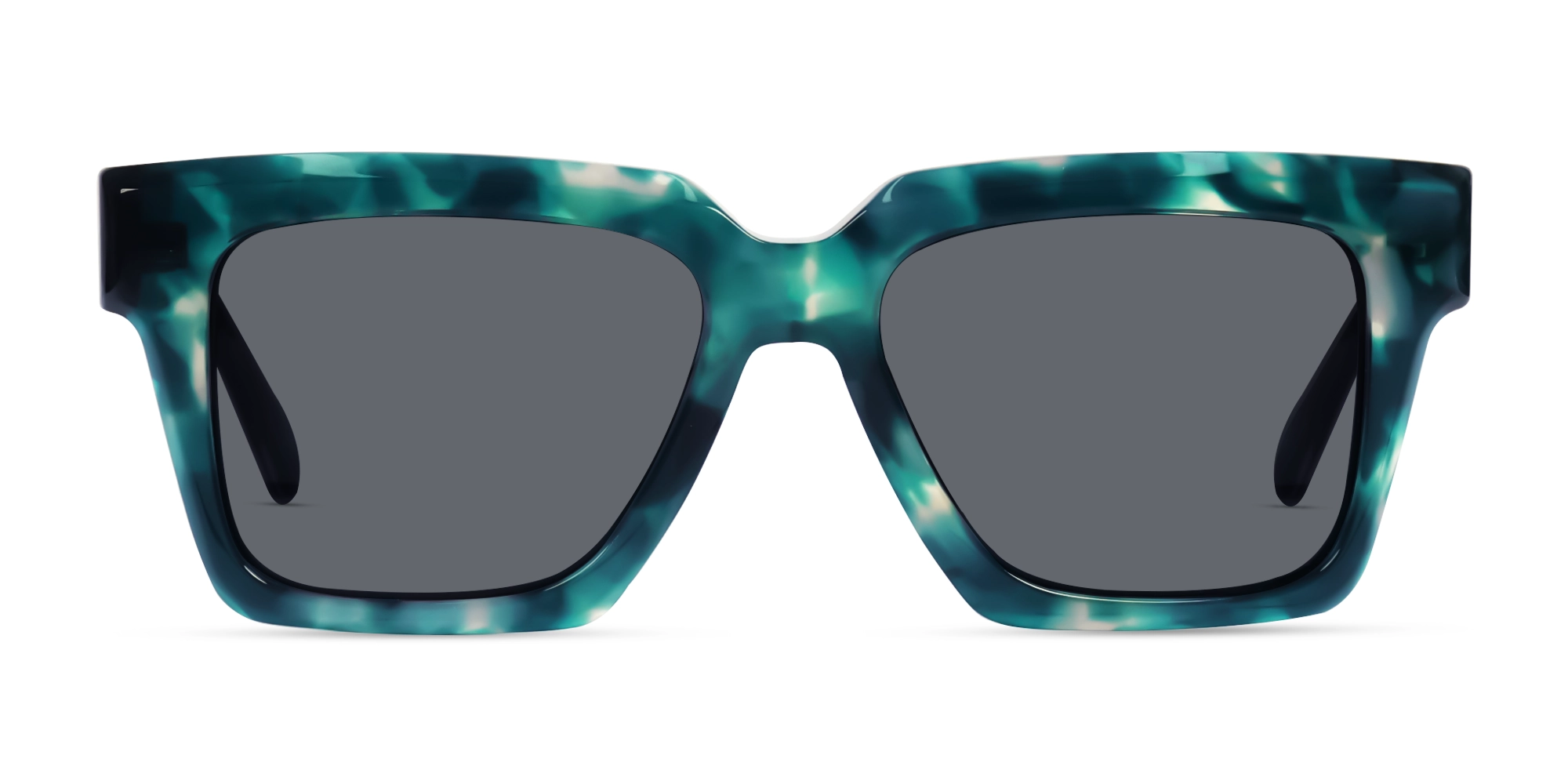 Green Tortoise Sunglasses With Grey Tint-1