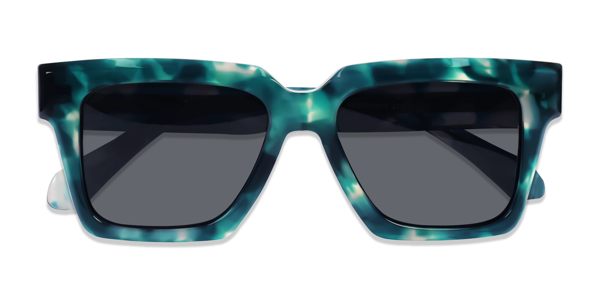 Green Tortoise Sunglasses With Grey Tint-6