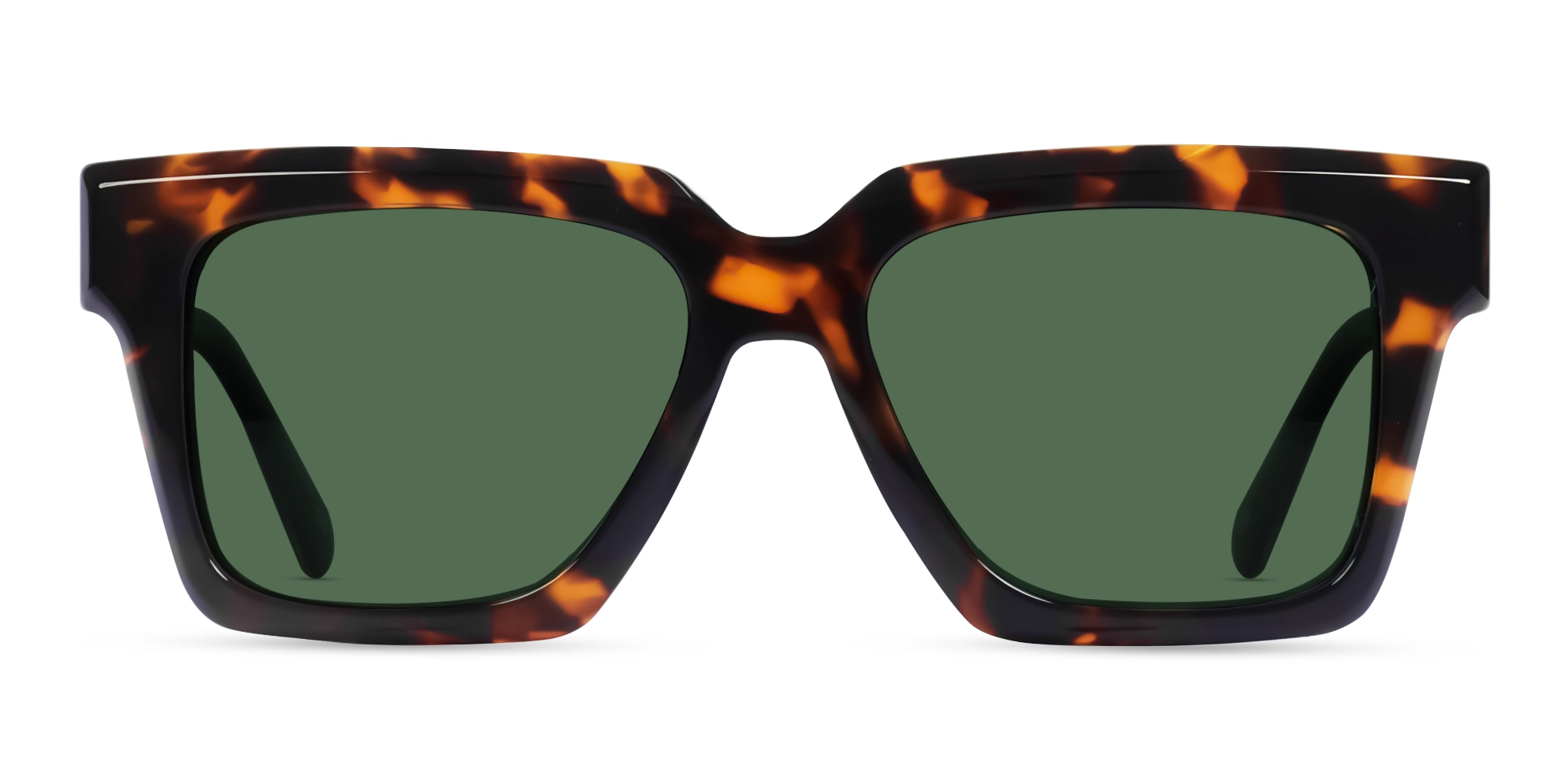 Tortoise Shell Sunglasses With Green Lenses-1 Tortoise Shell Sunglasses With Green Lenses-1