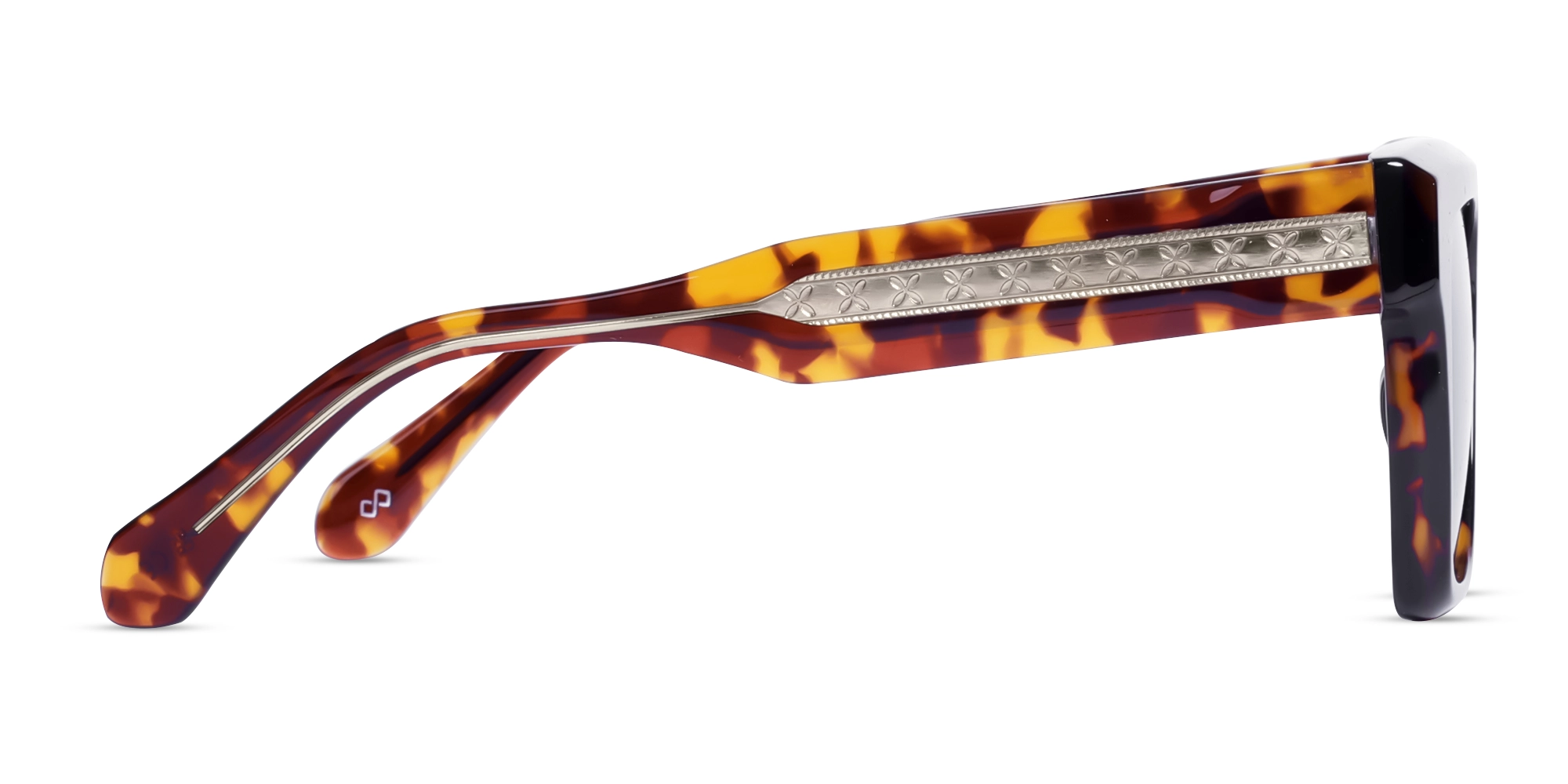 Tortoise Shell Sunglasses With Green Lenses-4