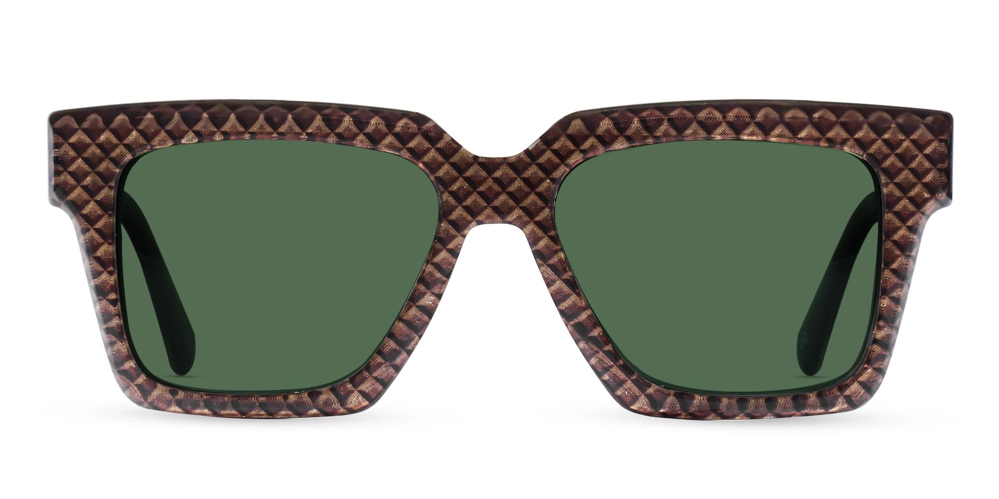 Metallic Brown Maze Frame With Green Tint-1