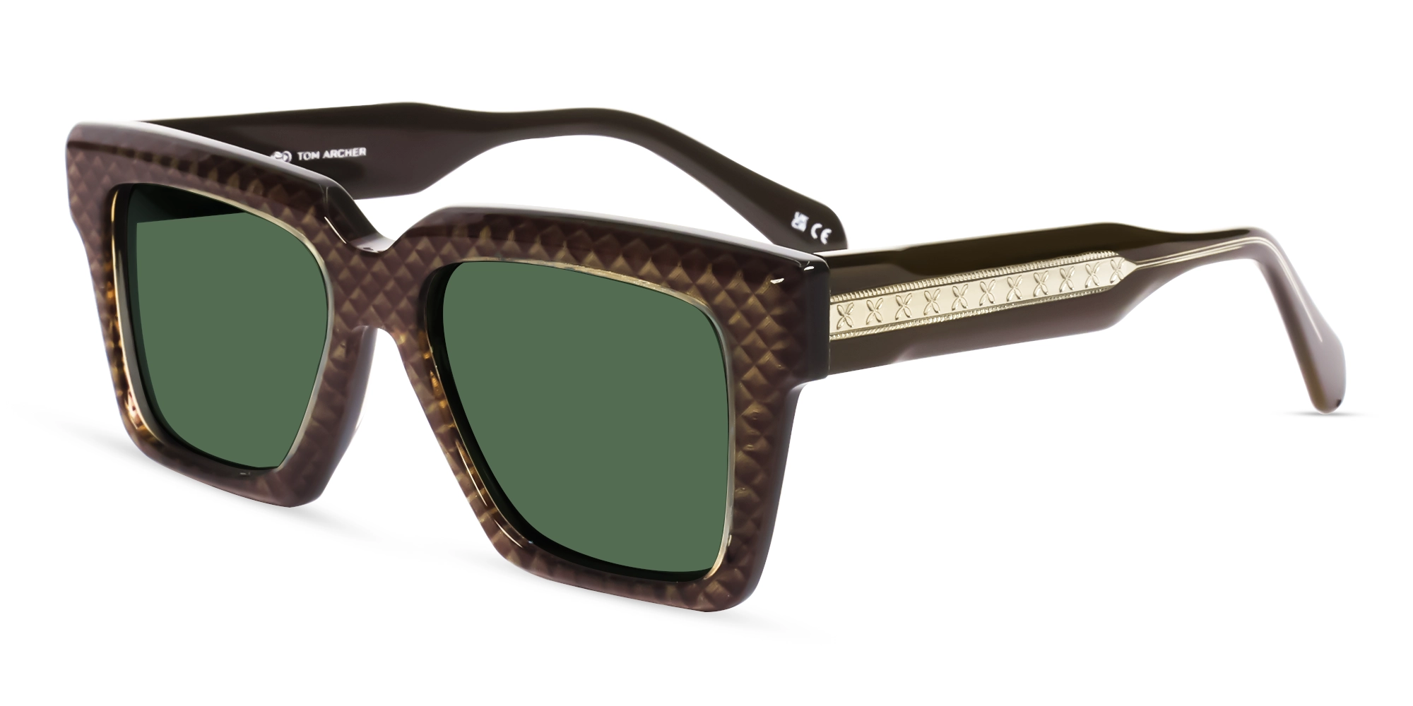 Metallic Brown Maze Frame With Green Tint-3