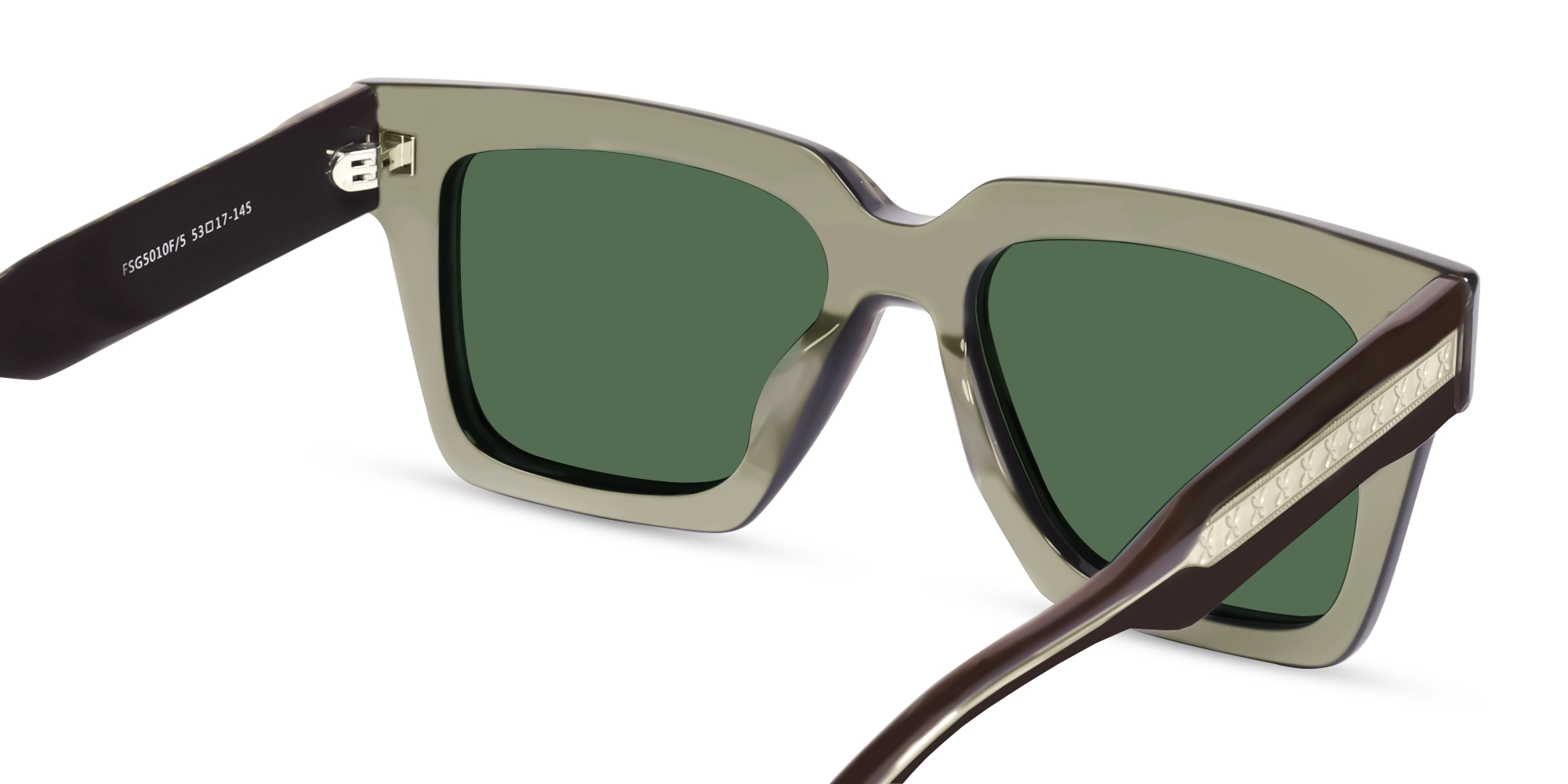 Metallic Brown Maze Frame With Green Tint-5