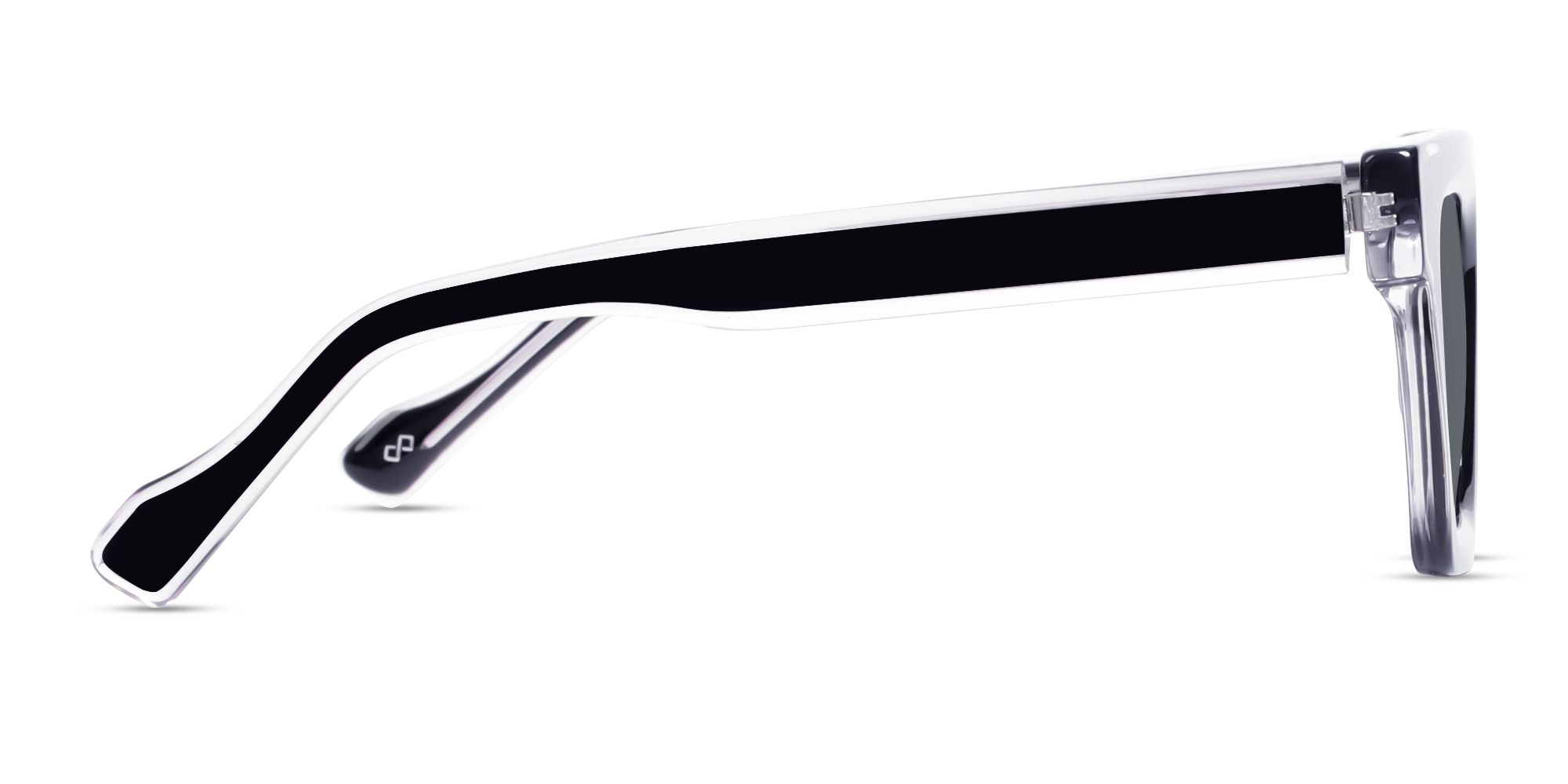 Black Flat Top Sunglasses With Grey Tint Sunglasses-4
