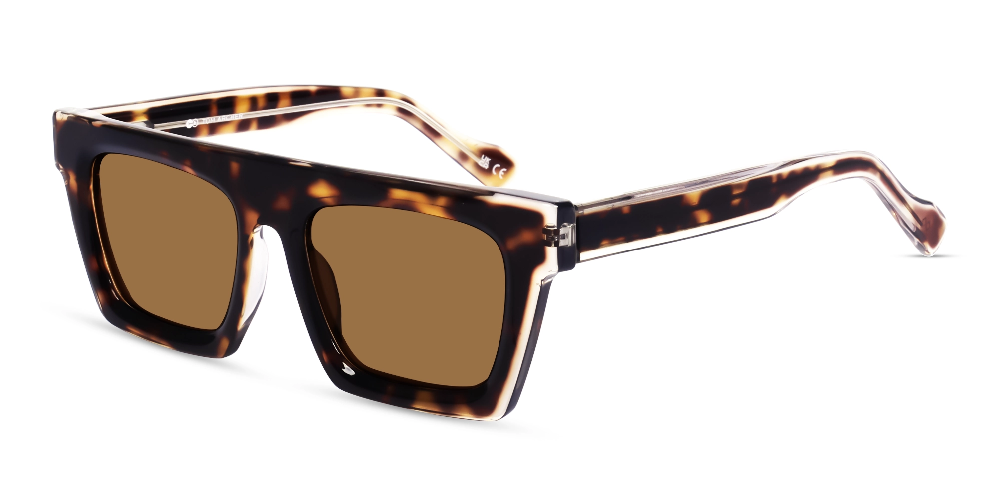 Honey Tortoise Sunglasses With Brown Tint-3