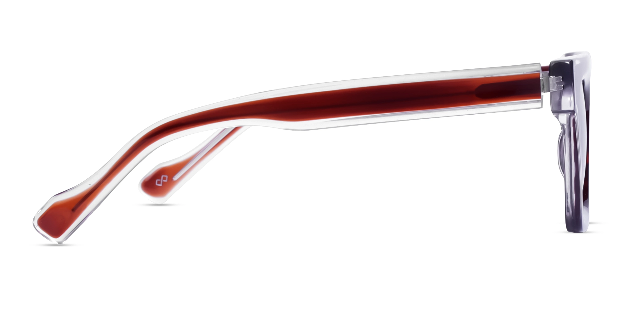 Rust Grotto Square Frame With Grey Tint Sunglasses-4