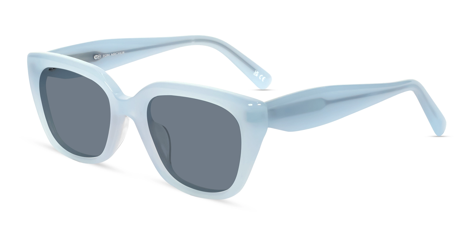 Iceberg Blue Frame With Dark Grey Tint Sunglasses-3 Iceberg Blue Frame With Dark Grey Tint Sunglasses-3
