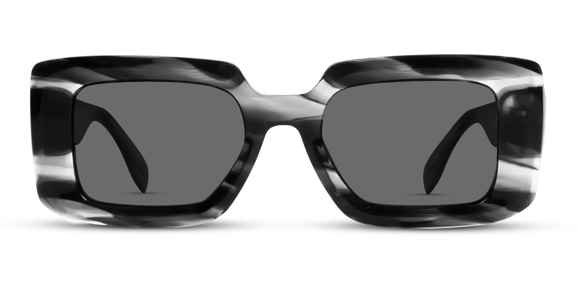 Grey Marble Frame With Grey Polarised Tint Sunglasses-1