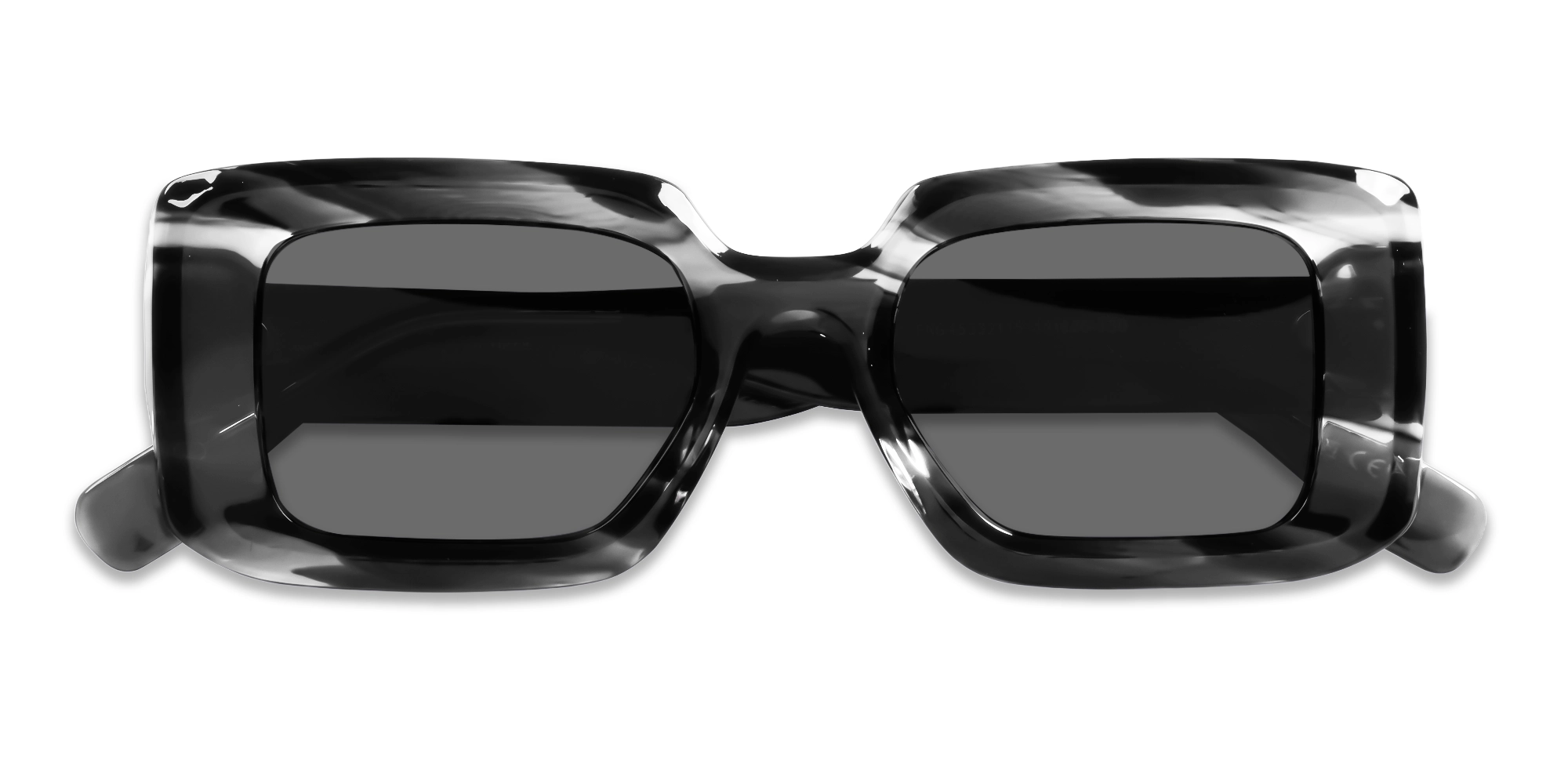 Grey Marble Frame With Grey Polarised Tint Sunglasses-6