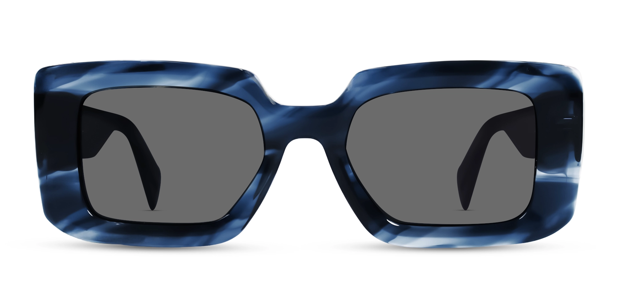Blue Marble Frame With Grey Polarised Tint Sunglasses-1