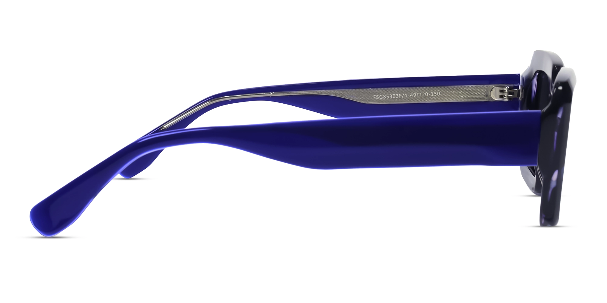 Blue Marble Frame With Grey Polarised Tint Sunglasses-4