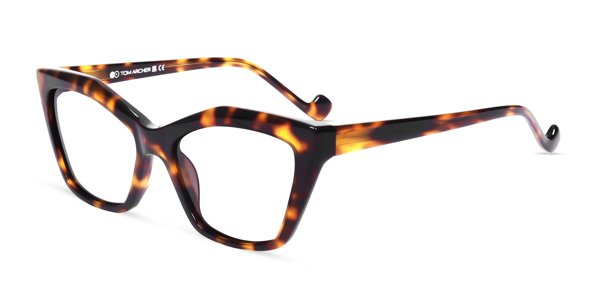 Tortoise Funky Cat Eye Full Rim Glasses For Women-3 Tortoise Funky Cat Eye Full Rim Glasses For Women-3