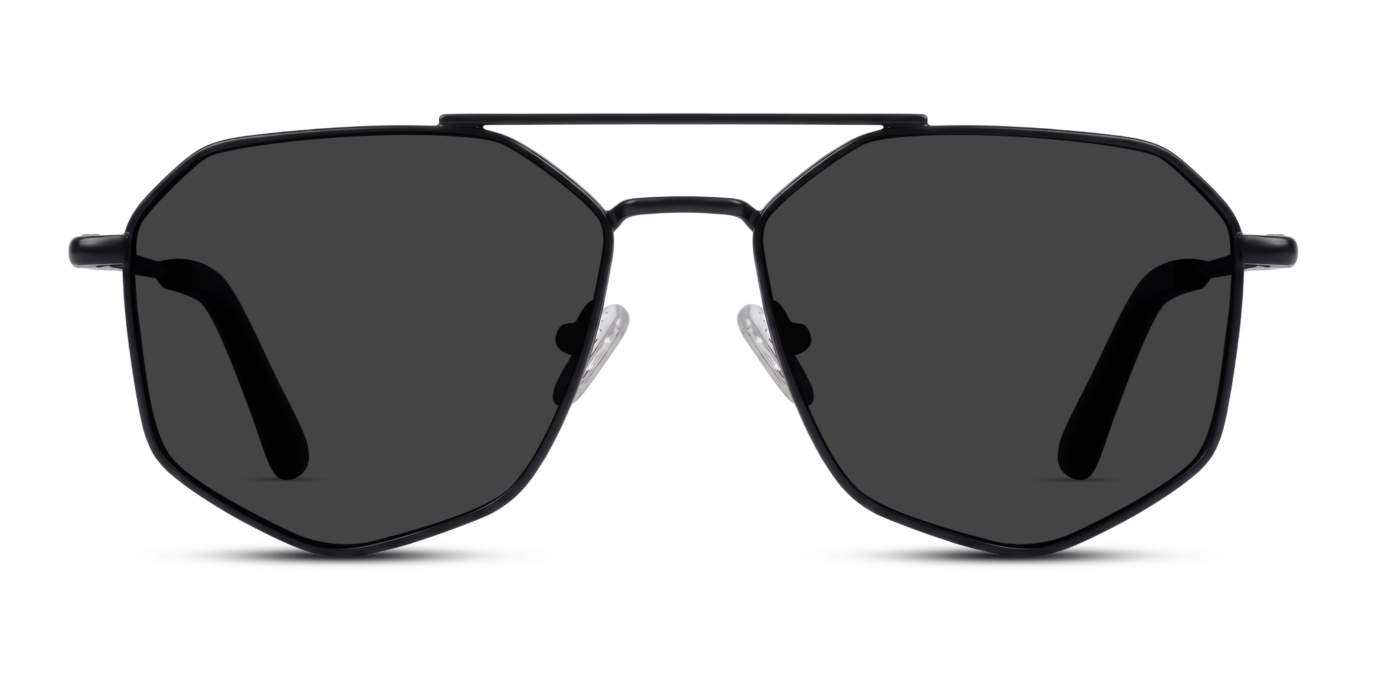 Oversized Black Frame With Grey Tint Polarised Sunglasses-1