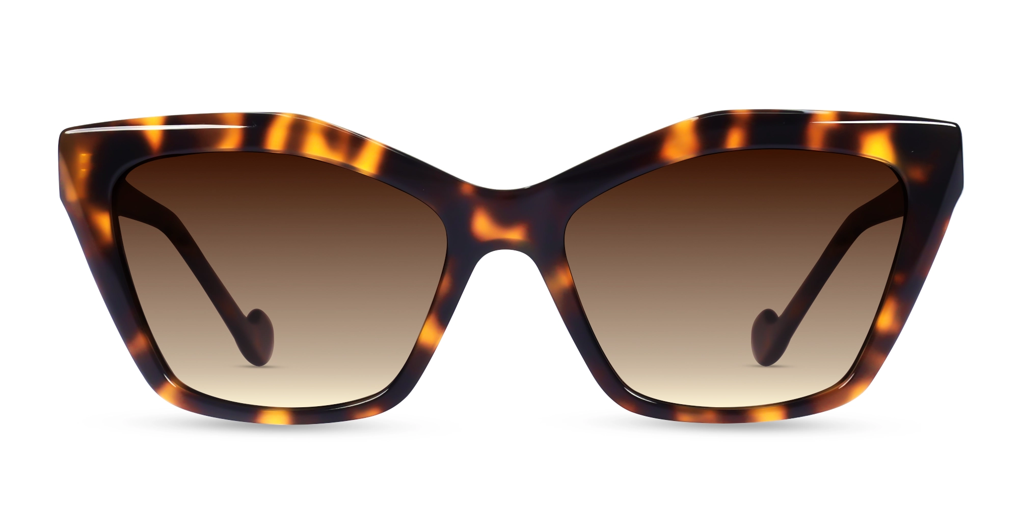 Funky Tortoise Cat-Eye Frame With Brown Tint Sunglasses-1 Funky Tortoise Cat-Eye Frame With Brown Tint Sunglasses-1